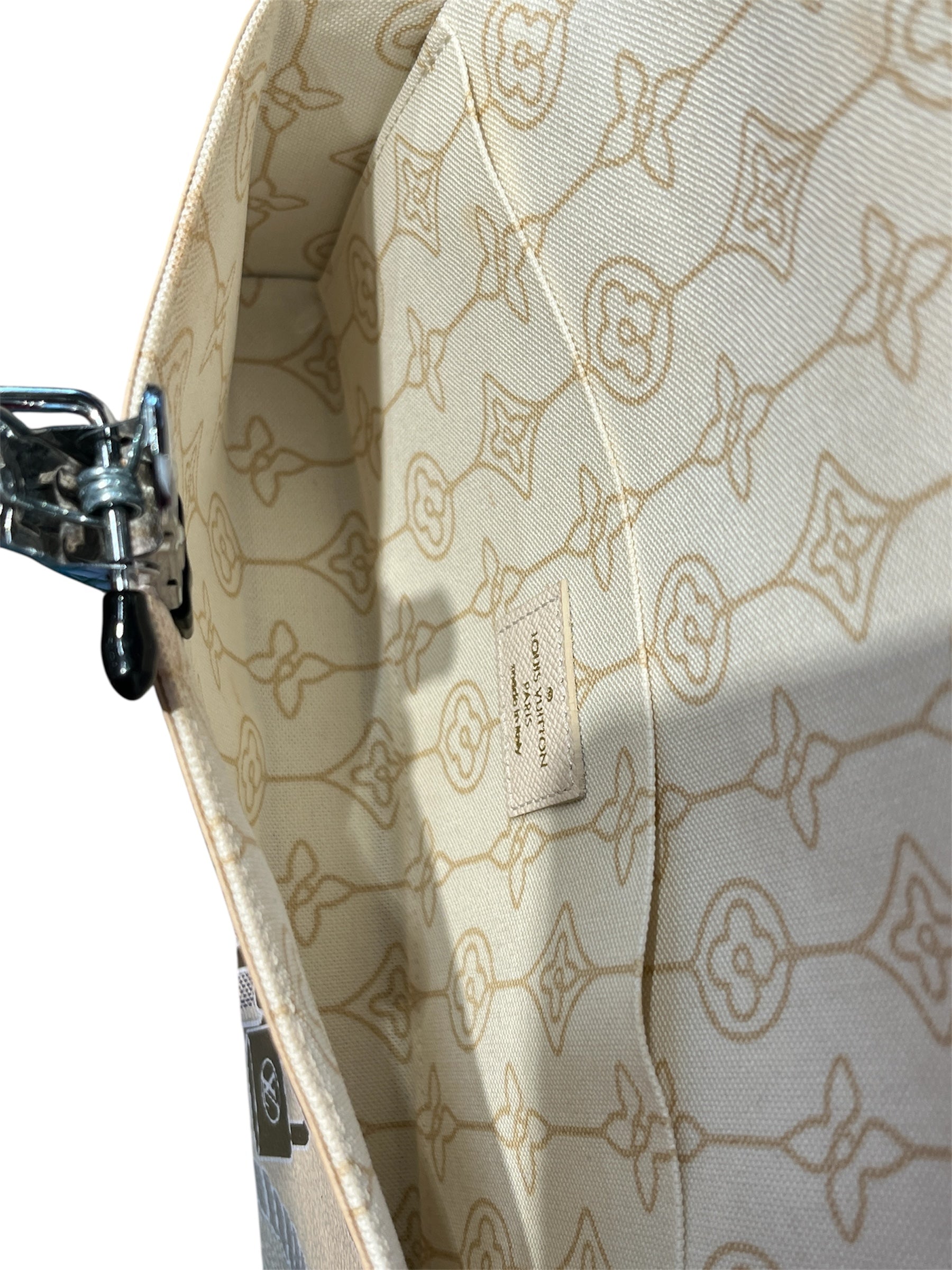 LOUIS VUITTON/Cross Body Bag/All Over Print/Leather/WHT/Pochette Nautiva Damier view 5