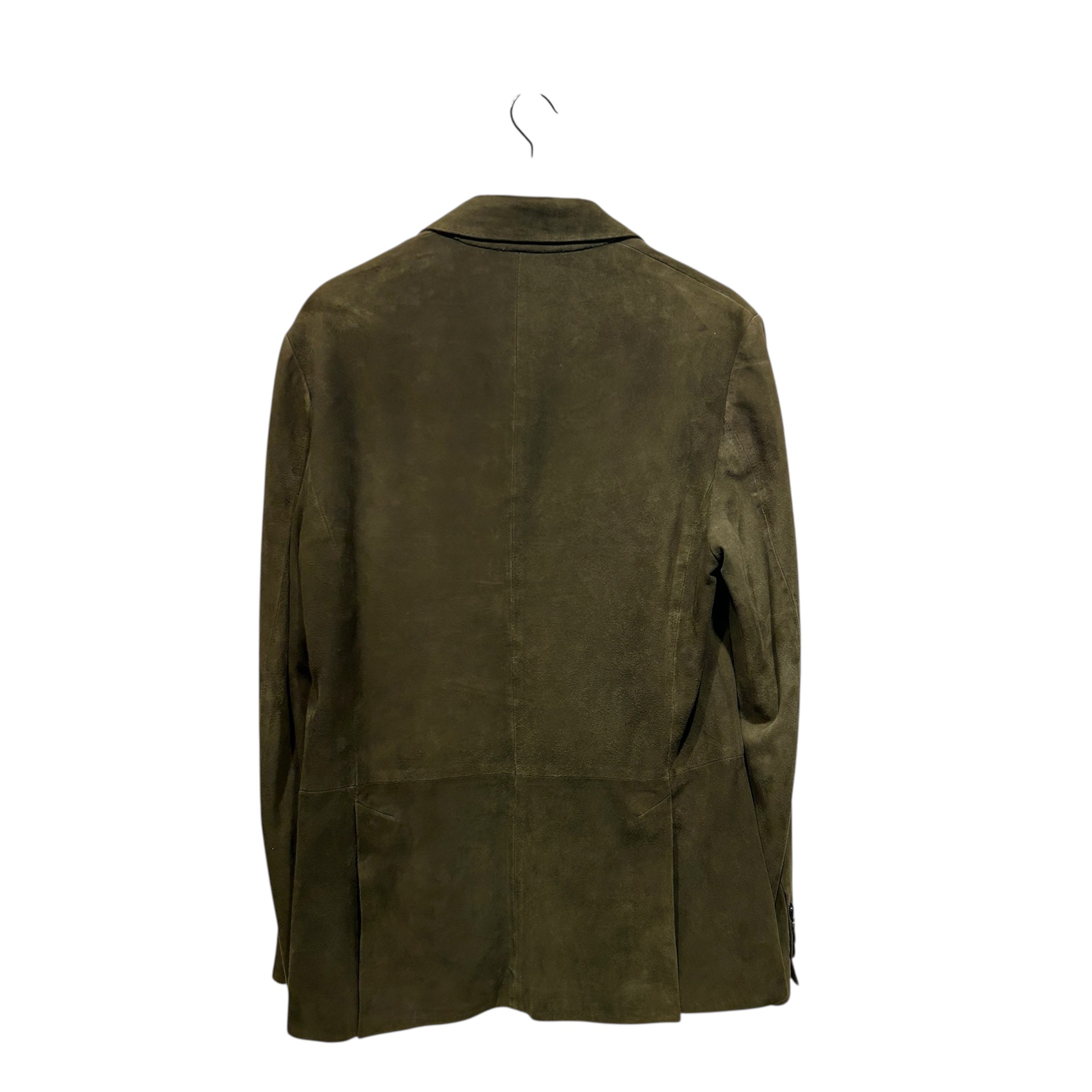 POLO RALPH LAUREN/Tailored Jkt/S/Suede/GRN/4 Pockets, 4 Buttons Wrist view 2