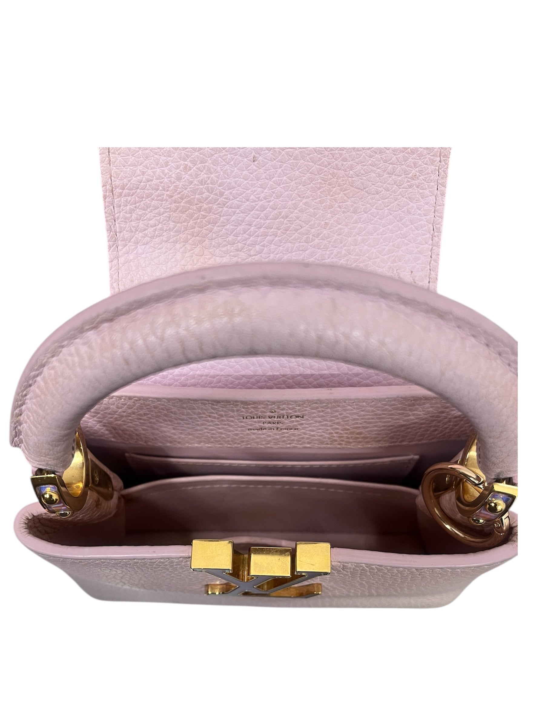 LOUIS VUITTON/Clutch Bag/Leather/PNK/TAURILLON SKI CAPUCINES SE view 7