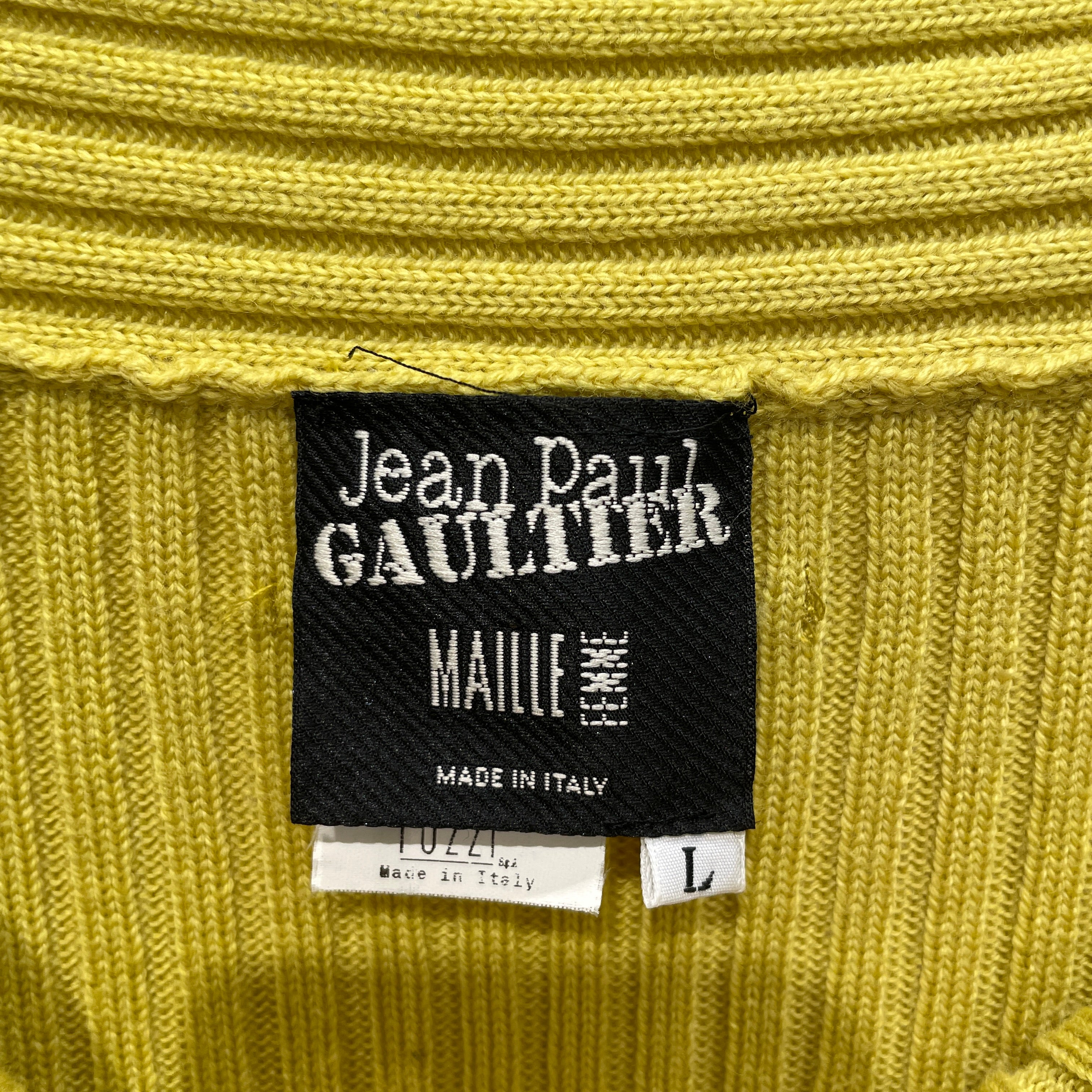 Jean Paul Gaultier/Sweater/L/Wool/GRN/BLACK  BUCKLE AT NECKLINE view 3