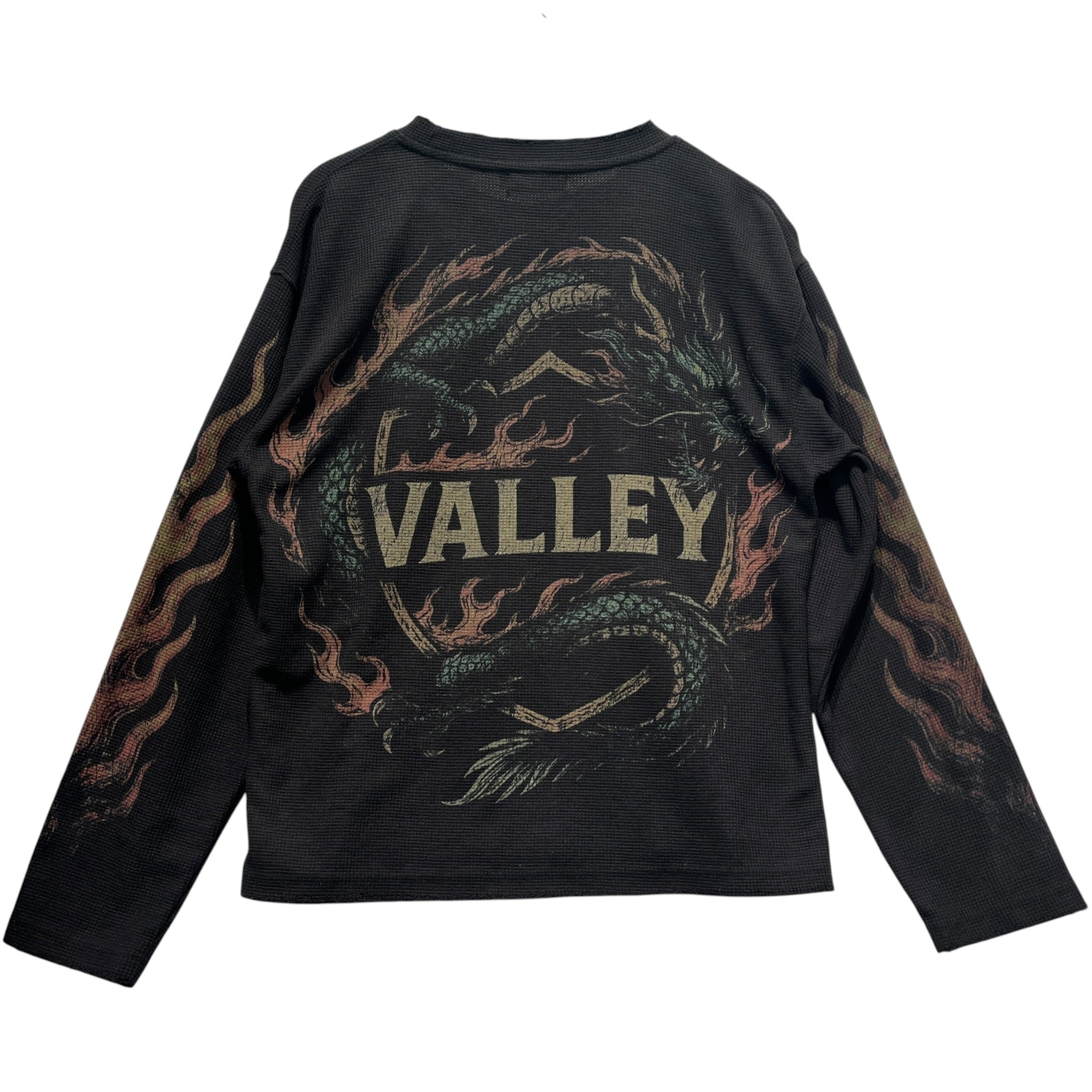 Valley Dreams/LS T-Shirt/S/Cotton/BLK/Graphic/SNake Thermal Long Sleeve view 2