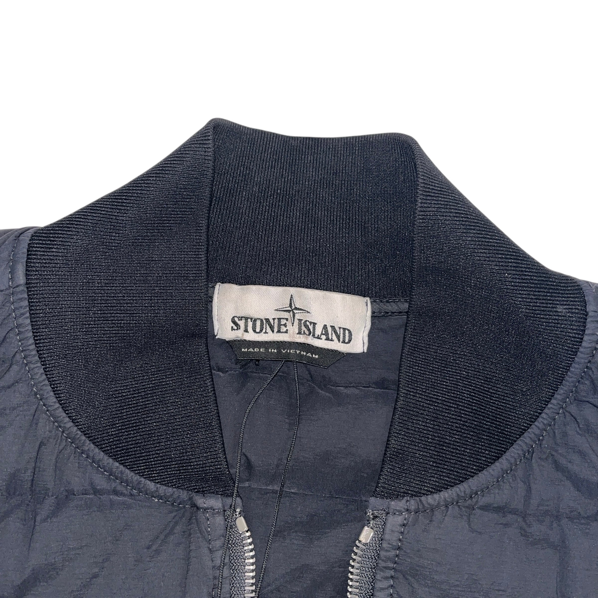 STONE ISLAND/Puffer Vest/M/Nylon/BLK/7415G0225 view 3