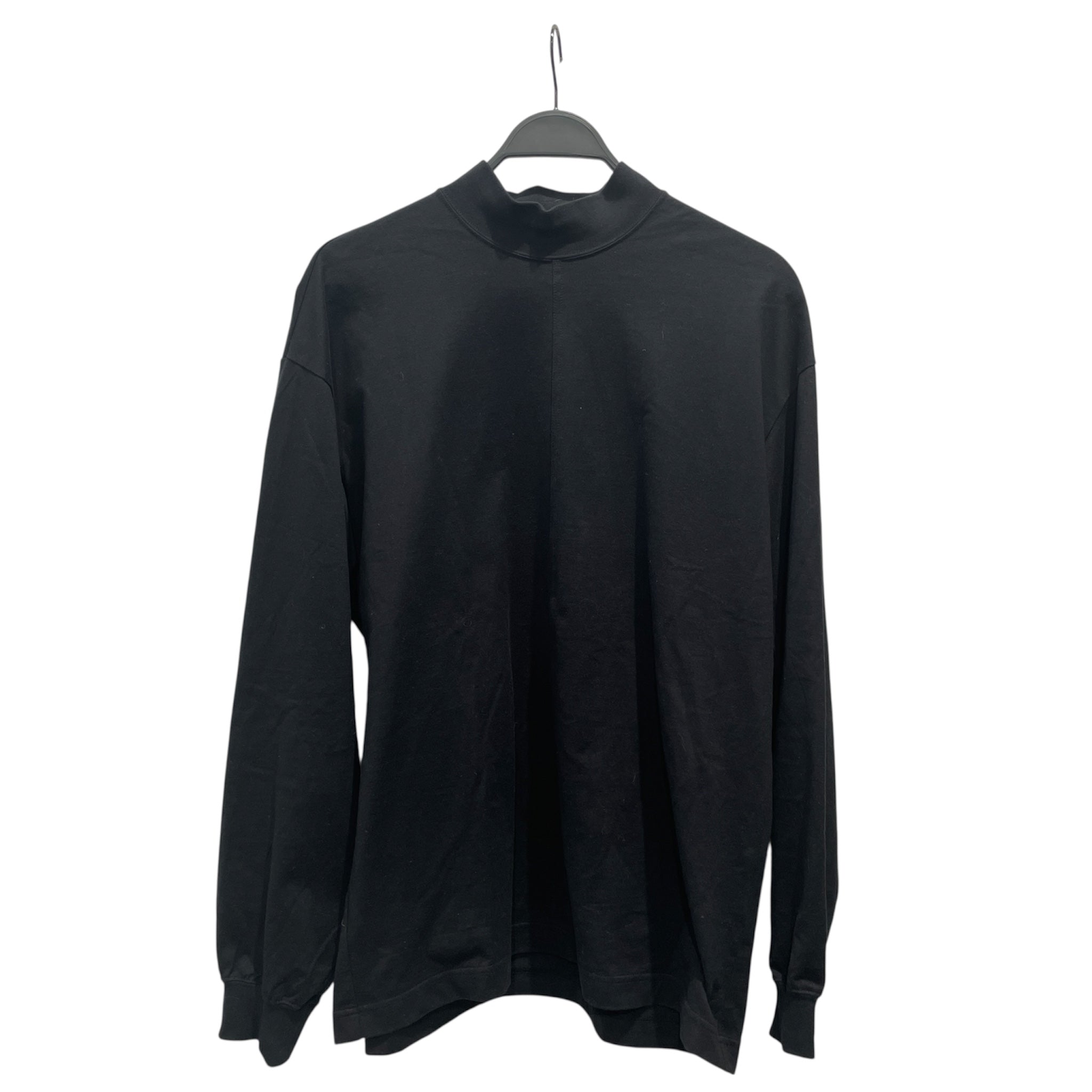 HOMME PLISSE ISSEY MIYAKE/LS T-Shirt/4/Cotton/BLK/Turtleneck Top view 1