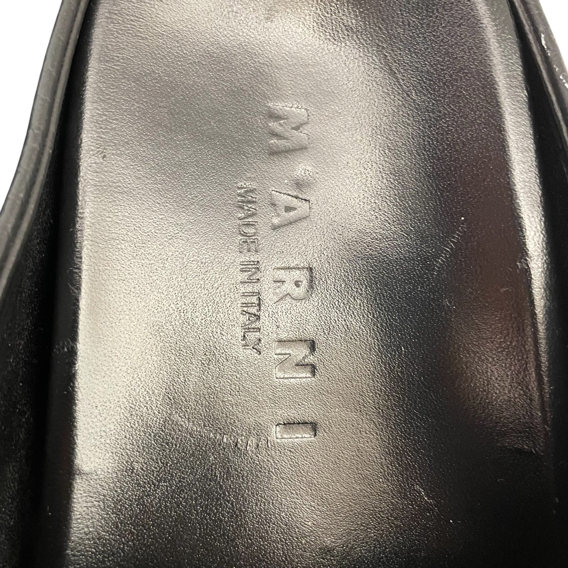 MARNI/Sandals/EU 41/Leather/BLK/LEATHER CLOGS view 6