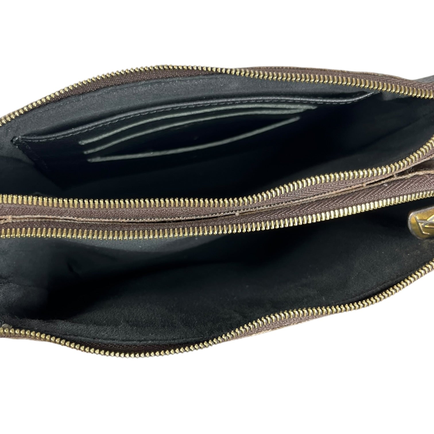 LOUIS VUITTON/Cross Body Bag/Monogram/Leather/BRW/Giant reverse double pochette view 7