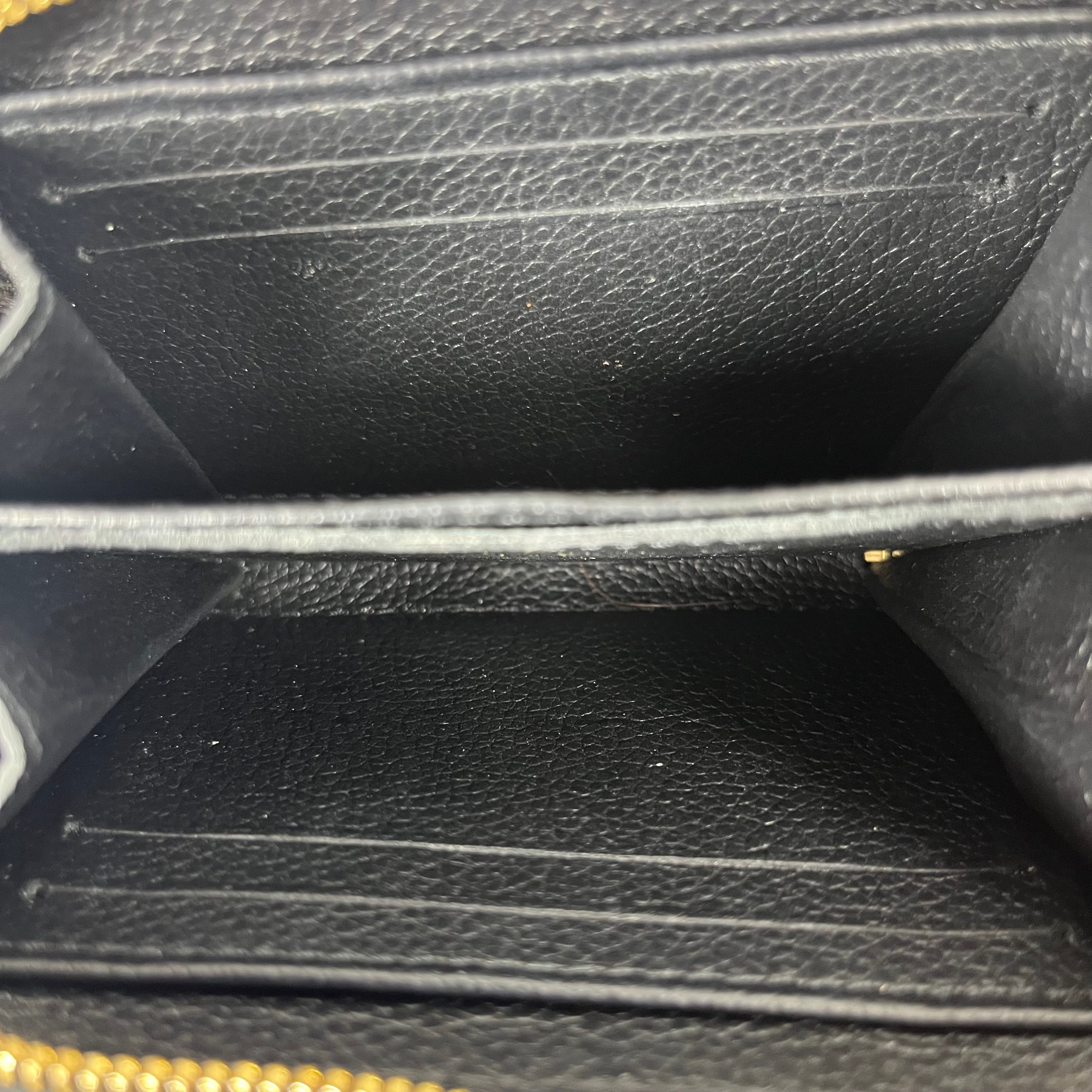 LOUIS VUITTON/Coin Wallet/Monogram/Leather/BLK/L's/ZIPPY COIN PURSE view 4