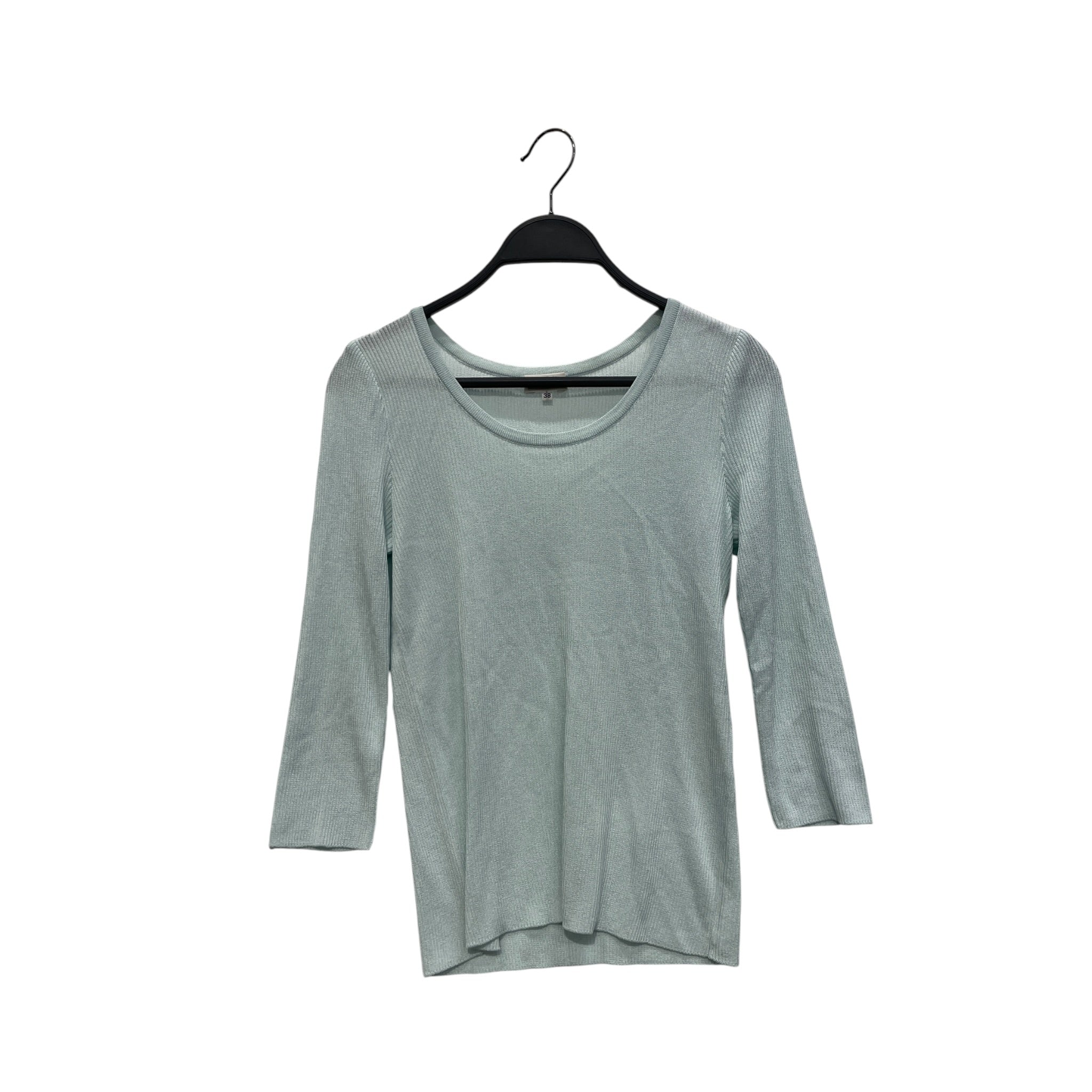 BALENCIAGA/LS T-Shirt/38/BLU/LA MODE RIBBED LIGHT BLUE view 1