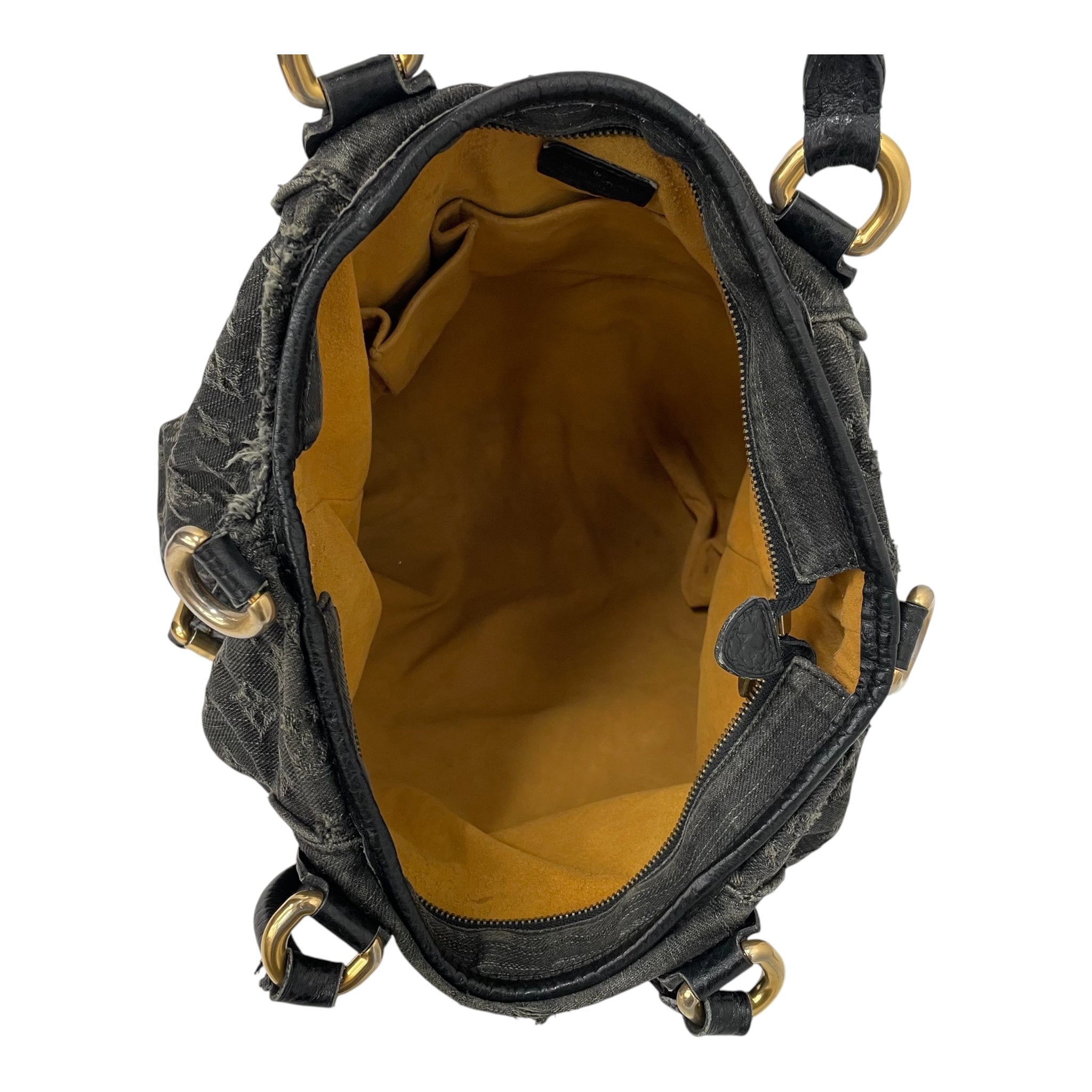 LOUIS VUITTON/Hand Bag/Monogram/Denim/BLK/NEO CABBY view 3