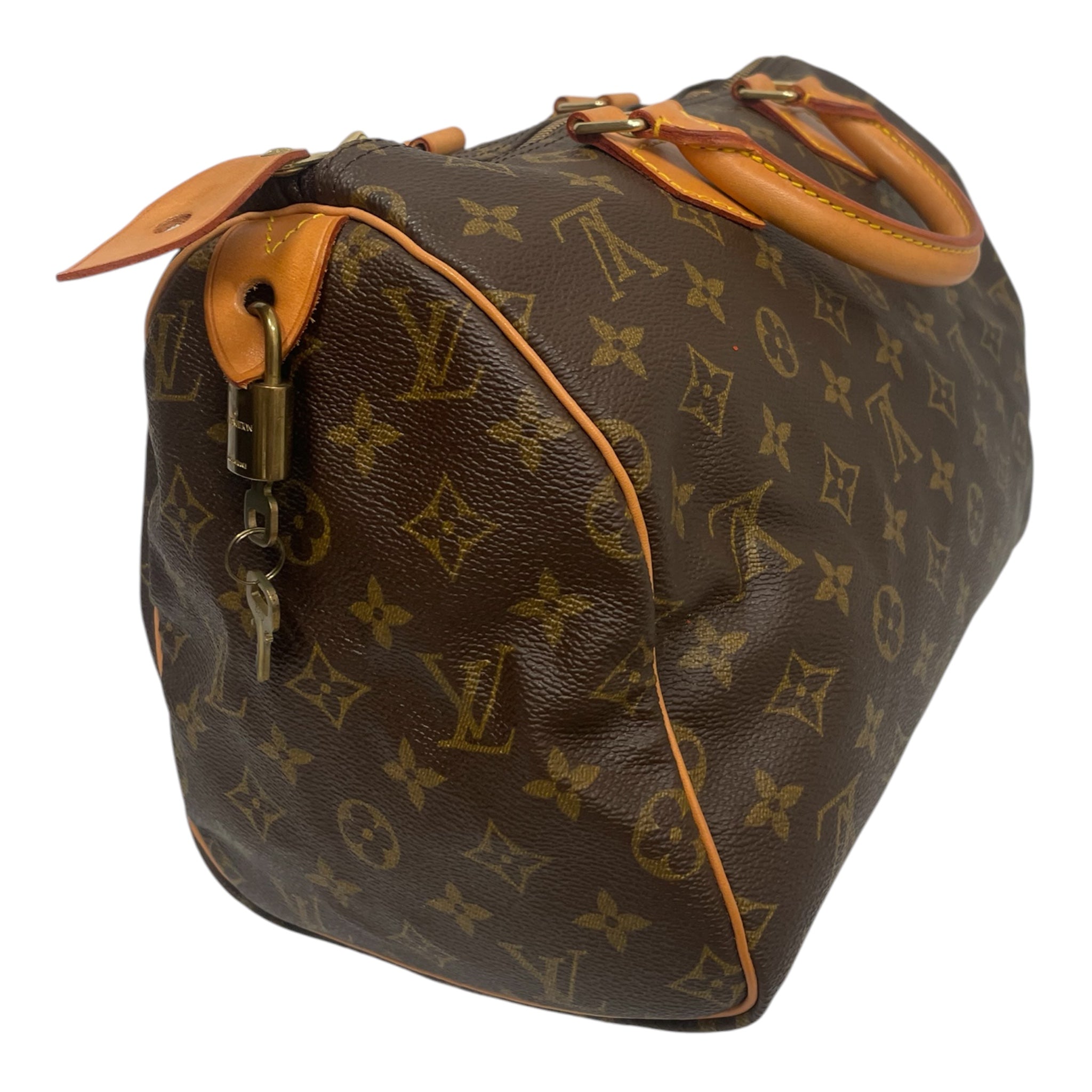 LOUIS VUITTON/Bag/Monogram/Leather/BRW/1992 Speedy VI 0942 view 6