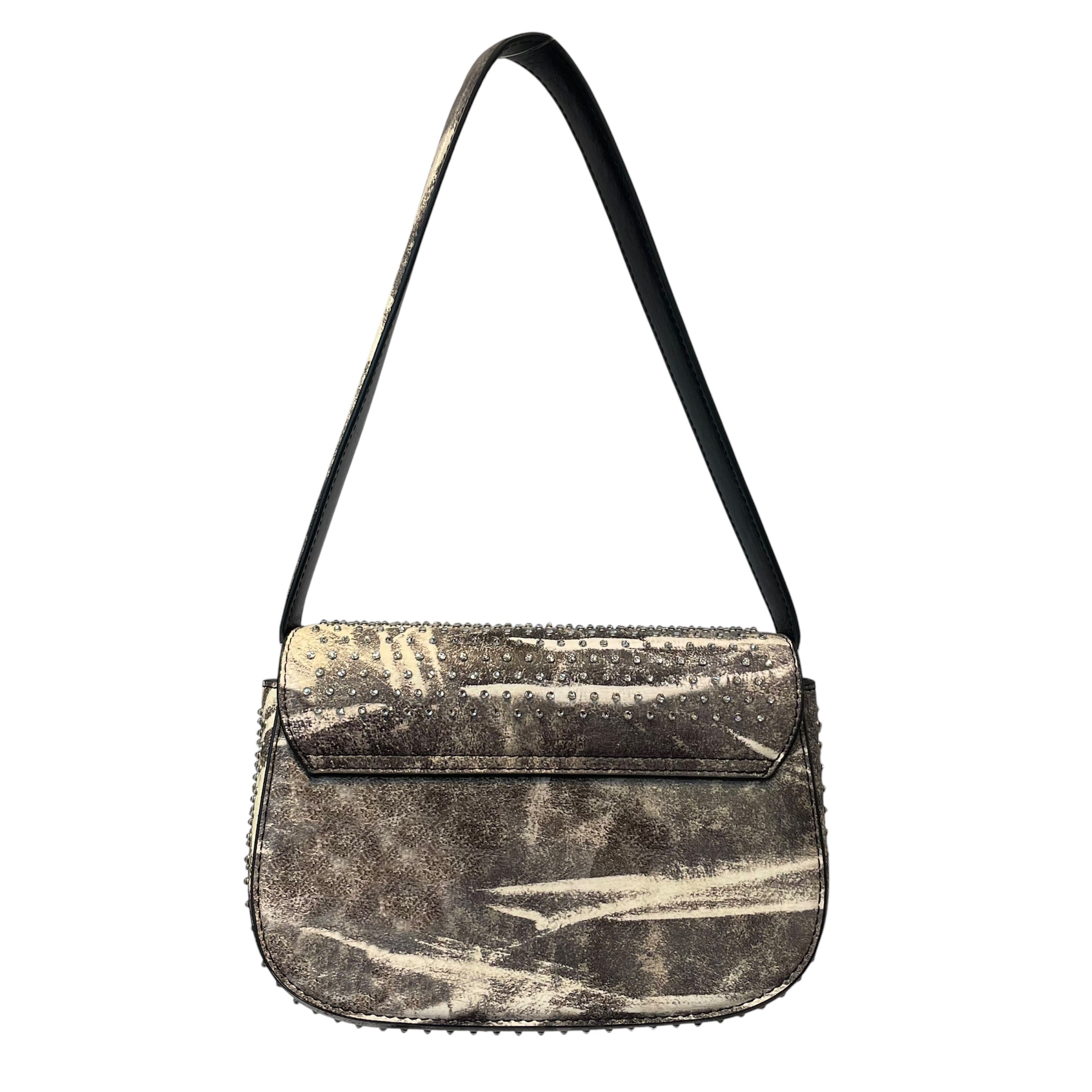DIESEL/Hand Bag/Polka dot/Leather/SLV/crystal 1 DR1/ GREEN GEMSTONES view 2