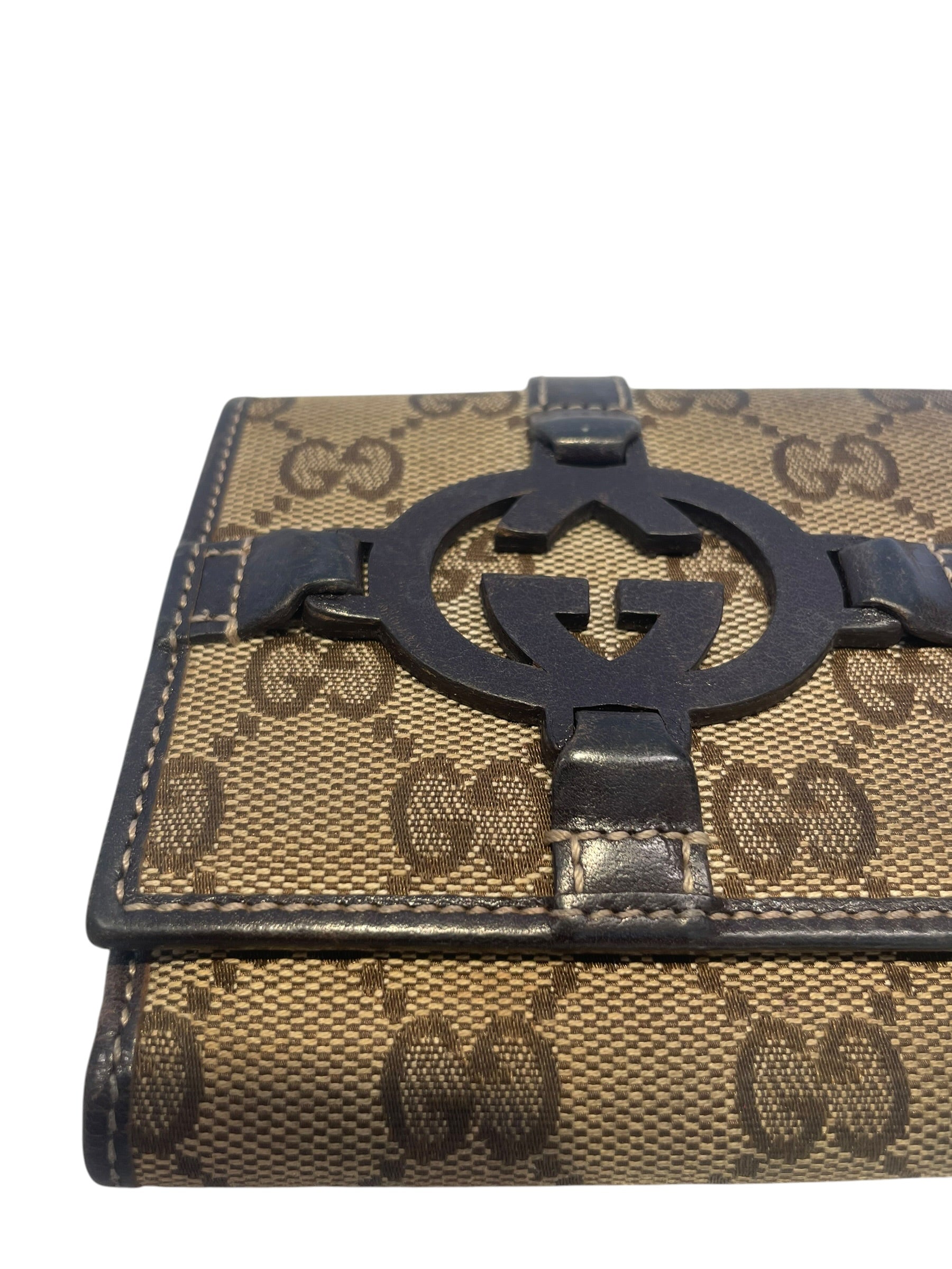 GUCCI/Long Wallet/Monogram/Cotton/BRW/L's/MONOGRAM WALLET view 5