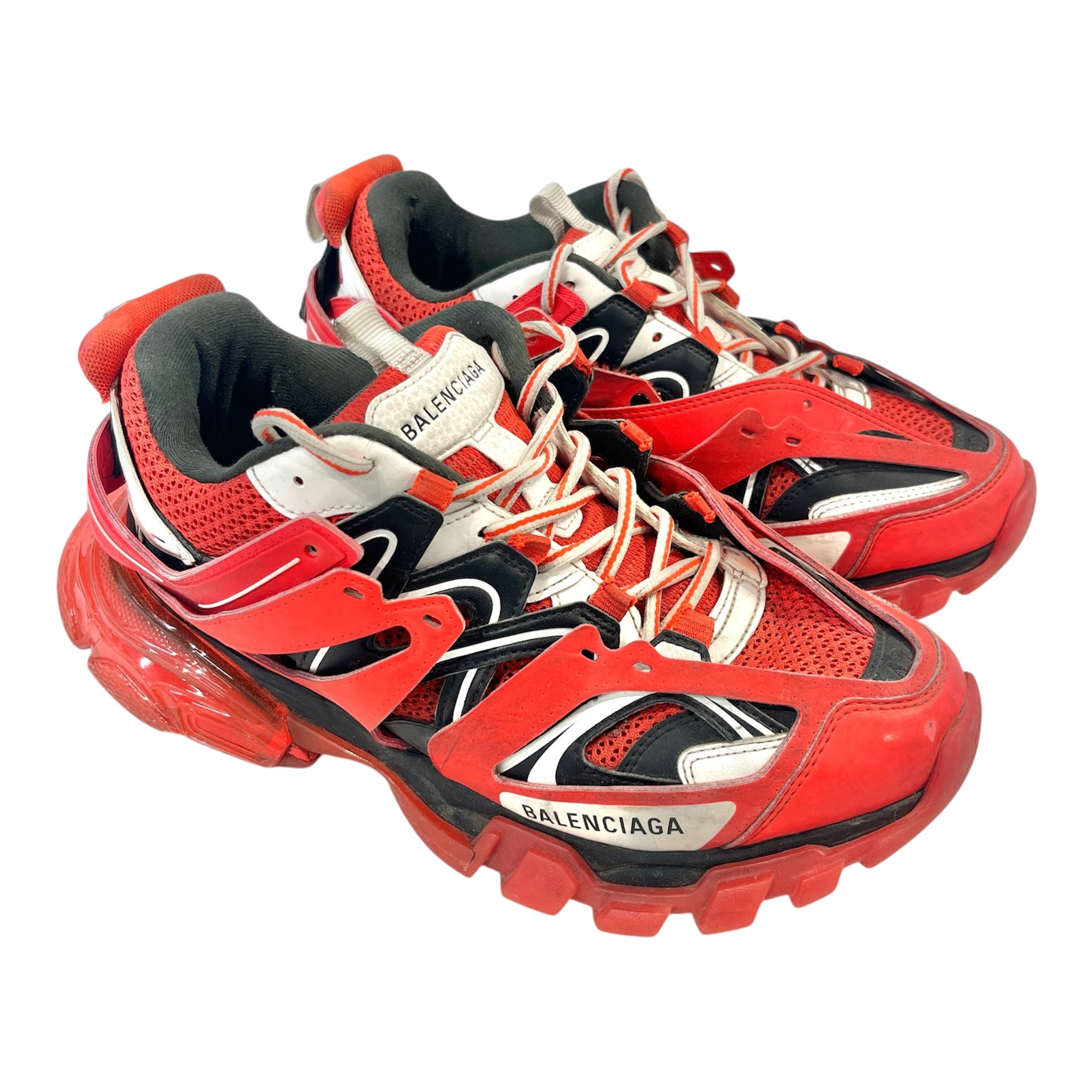 BALENCIAGA/Low-Sneakers/US 9/All Over Print/RED/ view 1