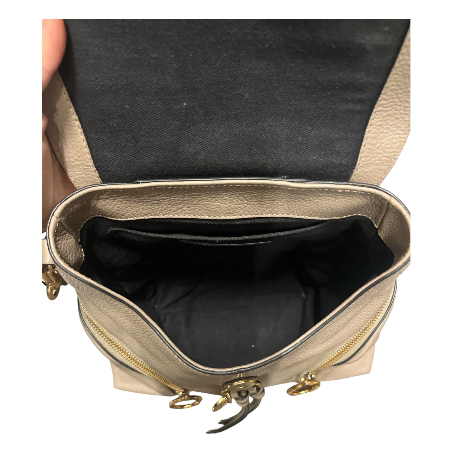 Chloe/Backpack/Leather/BEG/OLGA BACKPACK MOTTY GREY view 5