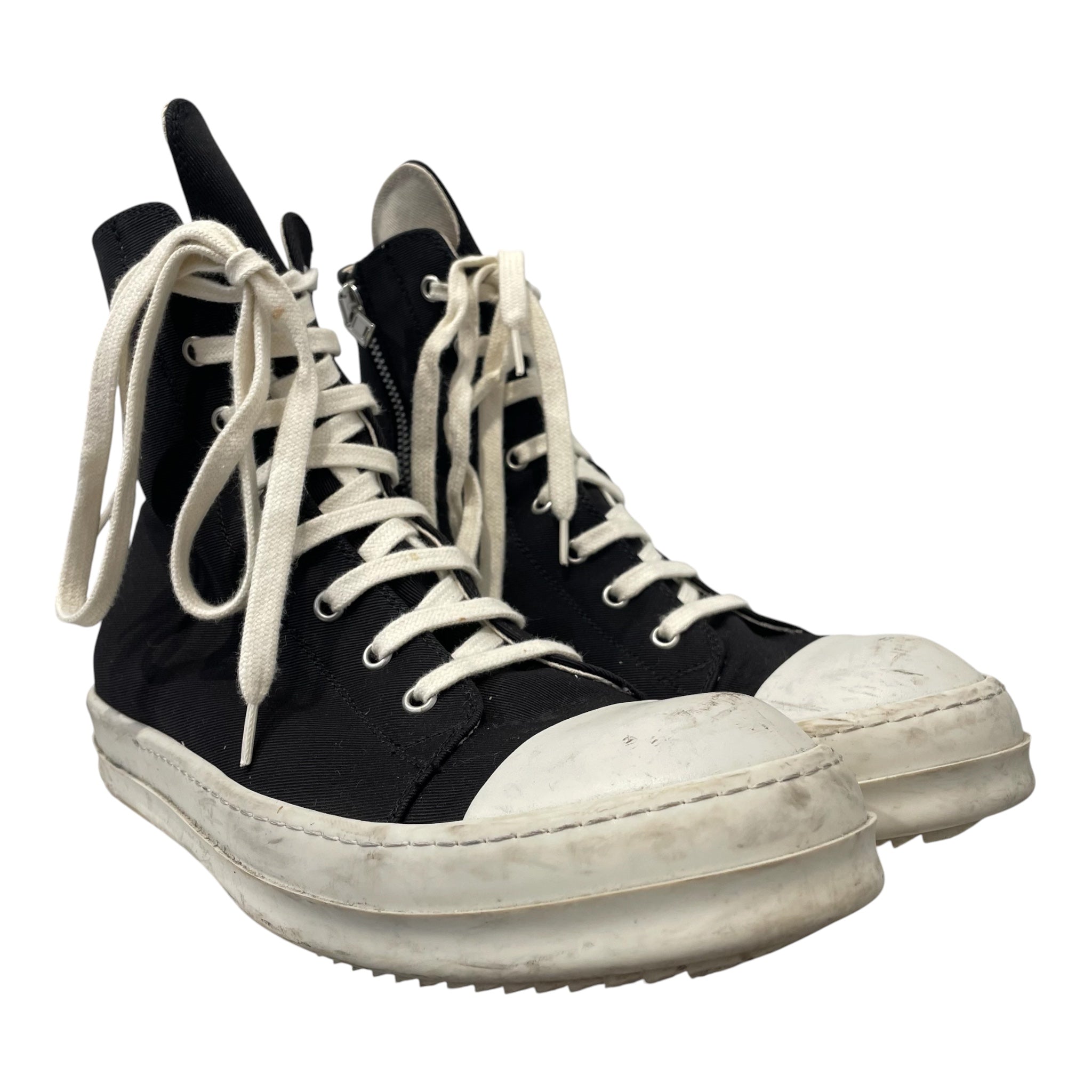 RICK OWENS DRKSHDW/Hi-Sneakers/EU 42.5/Cotton/BLK/drkshdw sombra view 1