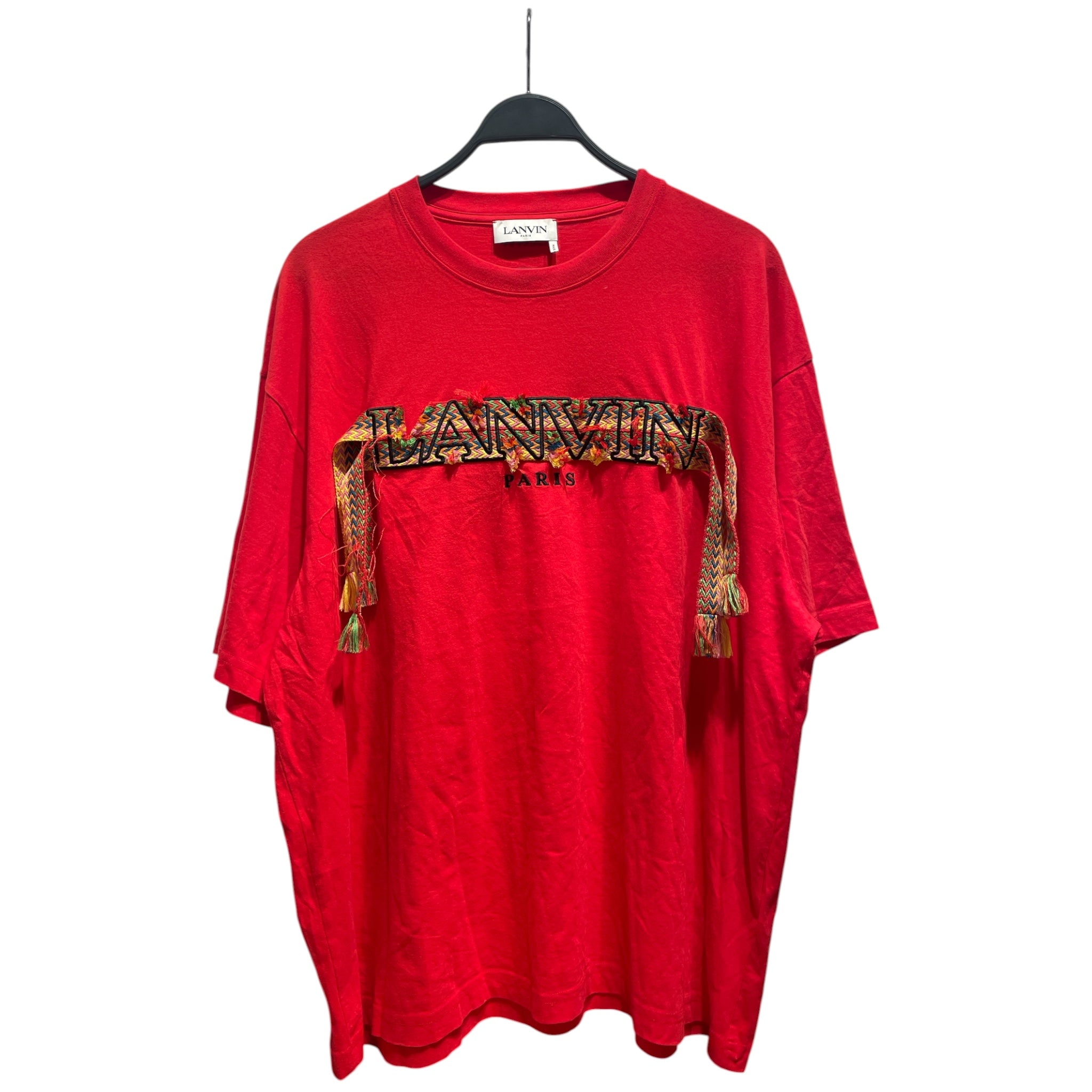 LANVIN/T-Shirt/XL/Cotton/RED/Curb Tee view 1