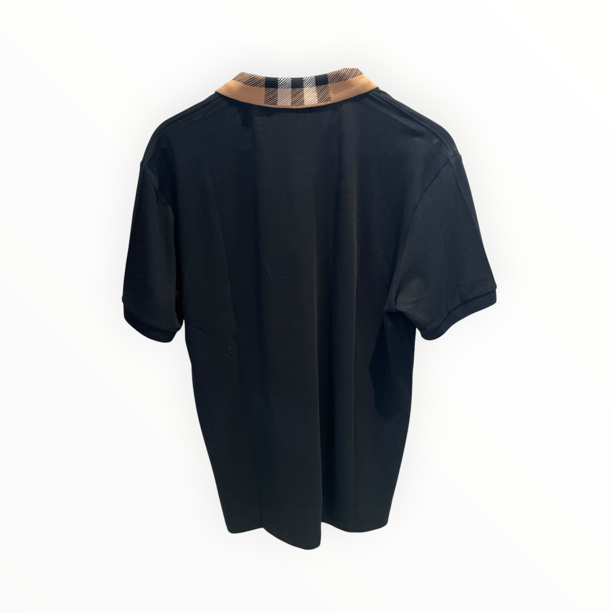 BURBERRY LONDON/T-Shirt/M/Cotton/BLK/Cody Check Collar view 2