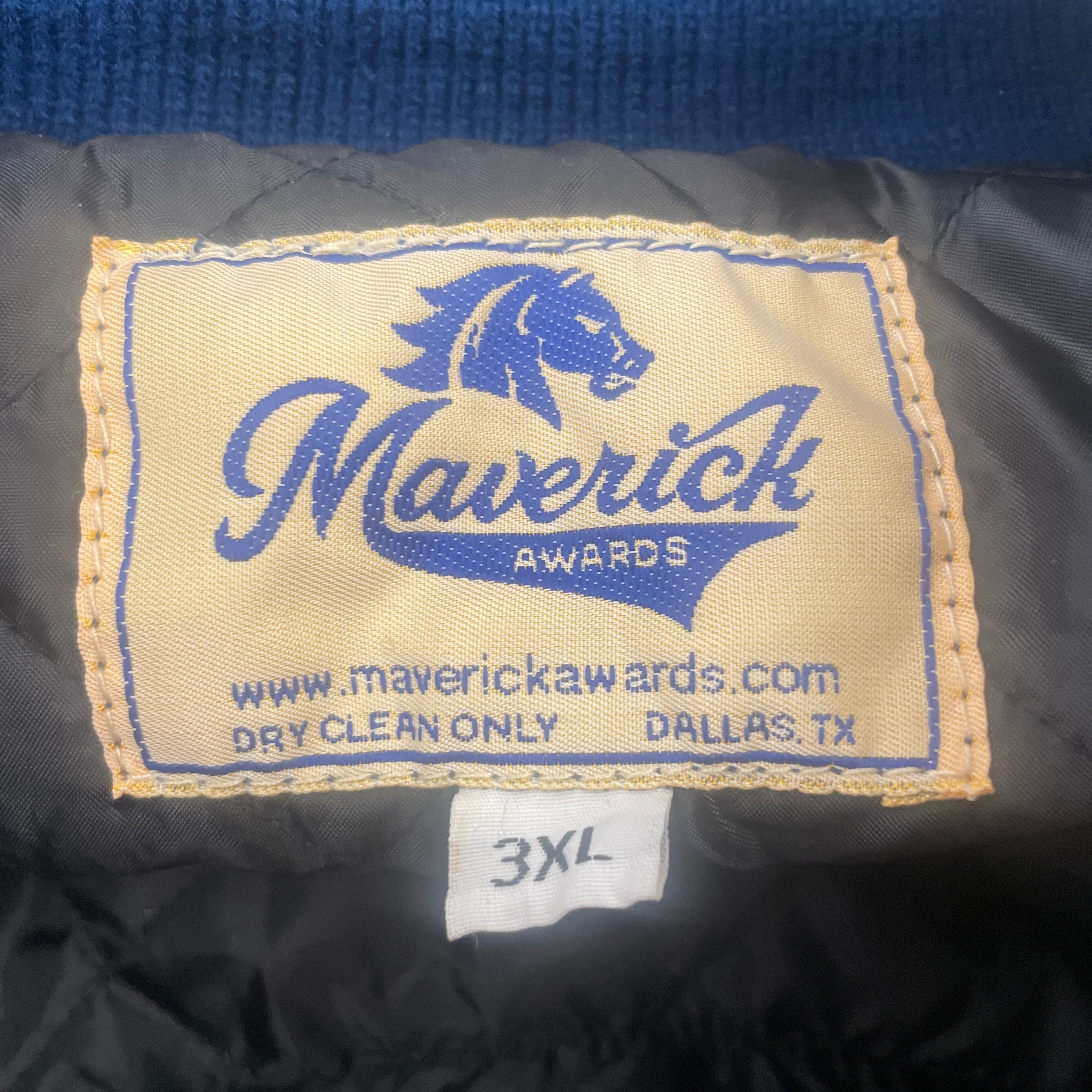 Vintage/Souvenir Jkt/XXXL/Cotton/BLU/All Over Print/LA RAMS MAVERICKS view 3
