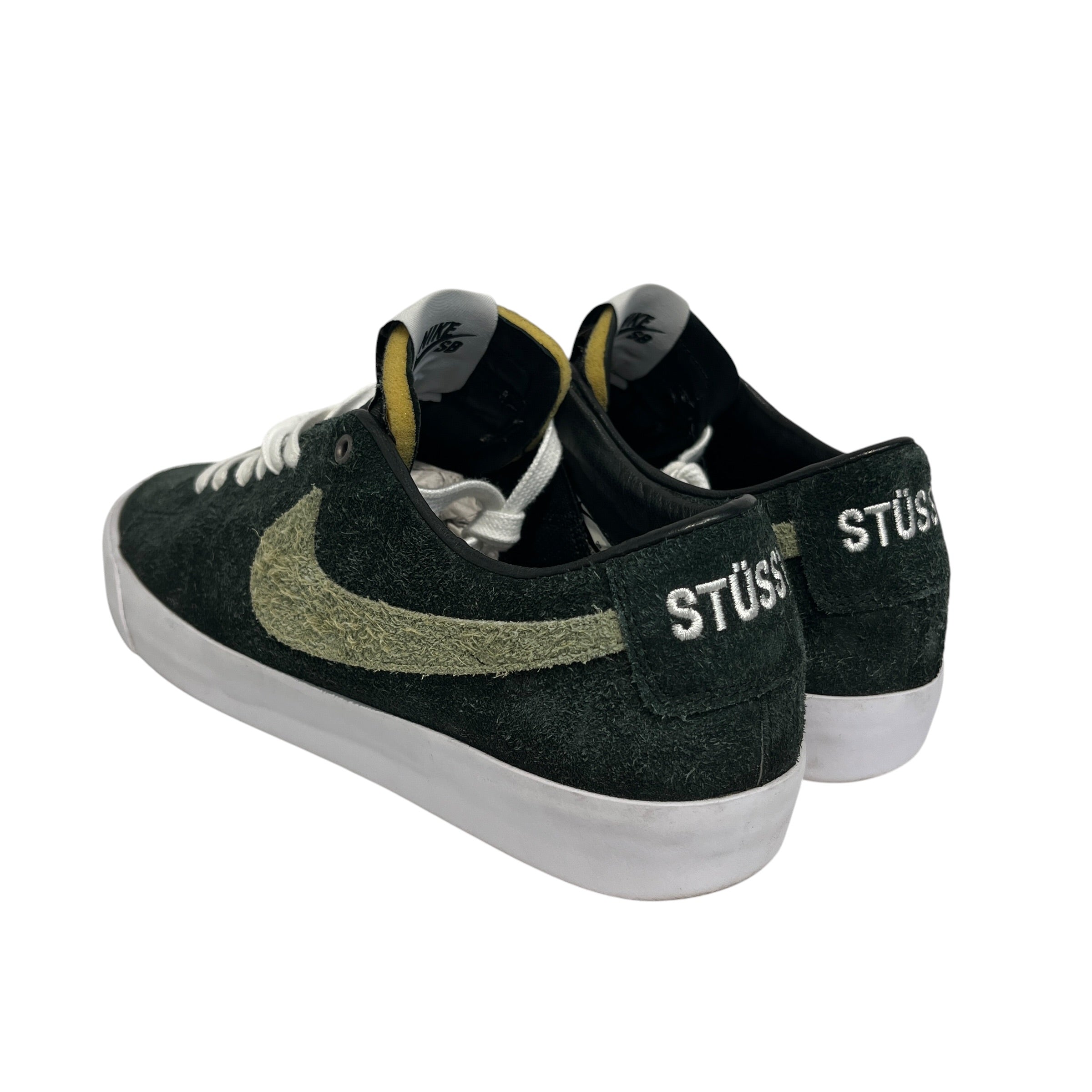 NIKE/Low-Sneakers/US 12/Suede/BLK/Stussy view 2