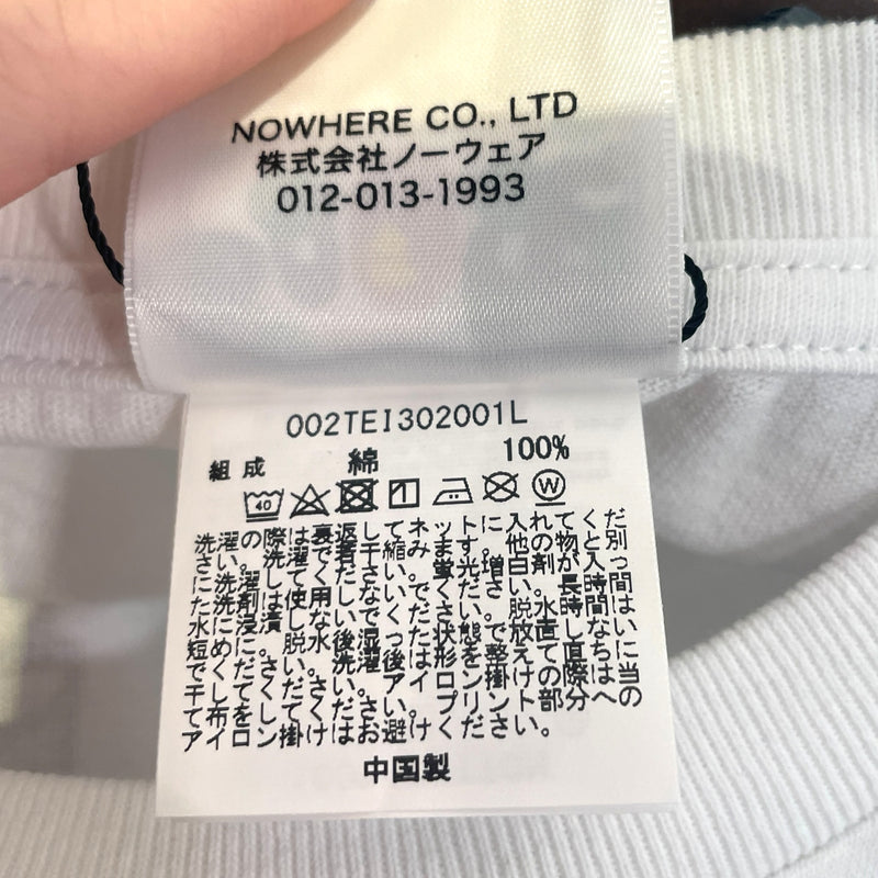 A BATHING APE/T-Shirt/S/Cotton/WHT/Graphic/abc camo milo shark 2006