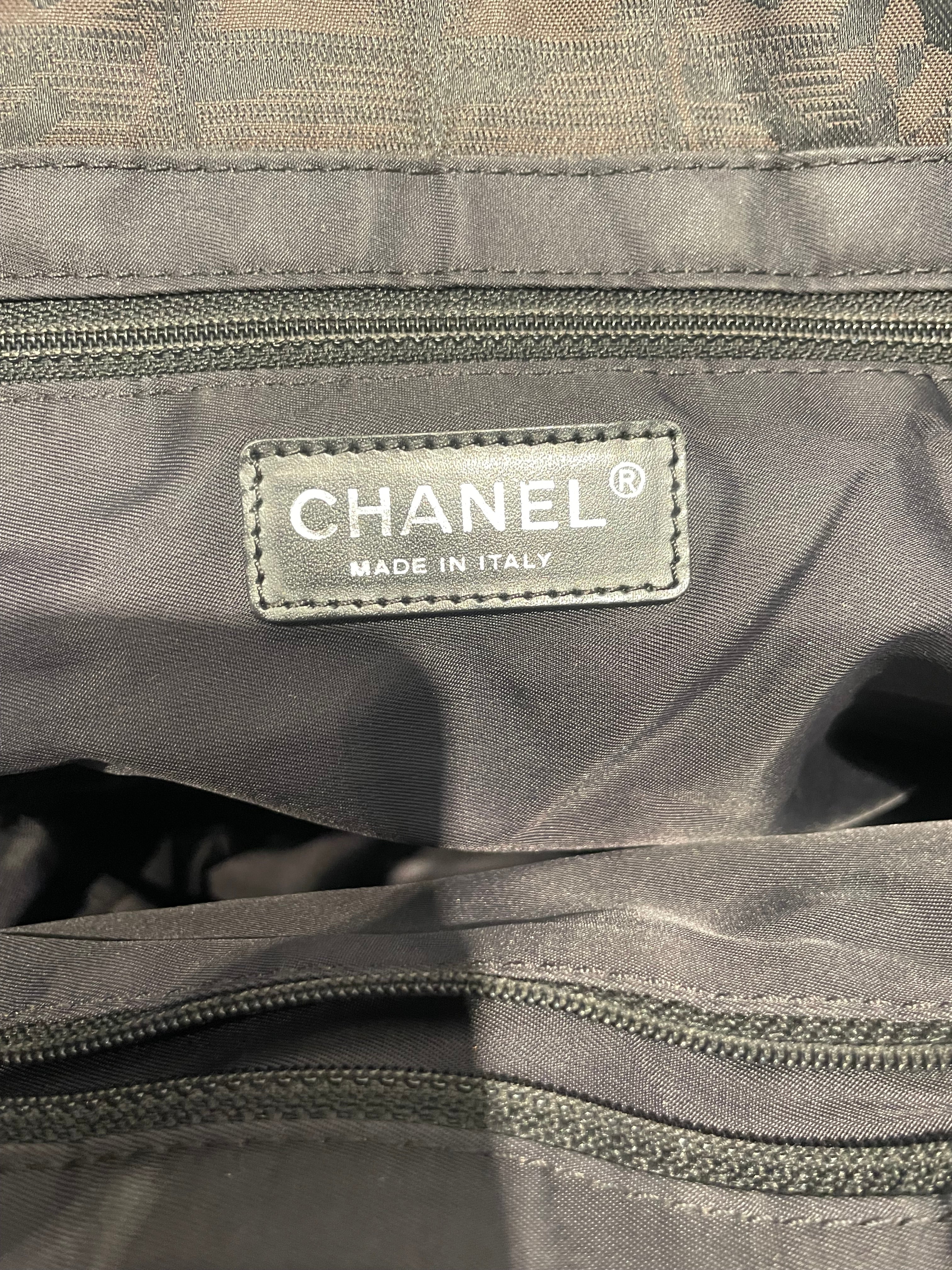 CHANEL/Tote Bag/Nylon/BLK/Travel Line Bag view 4
