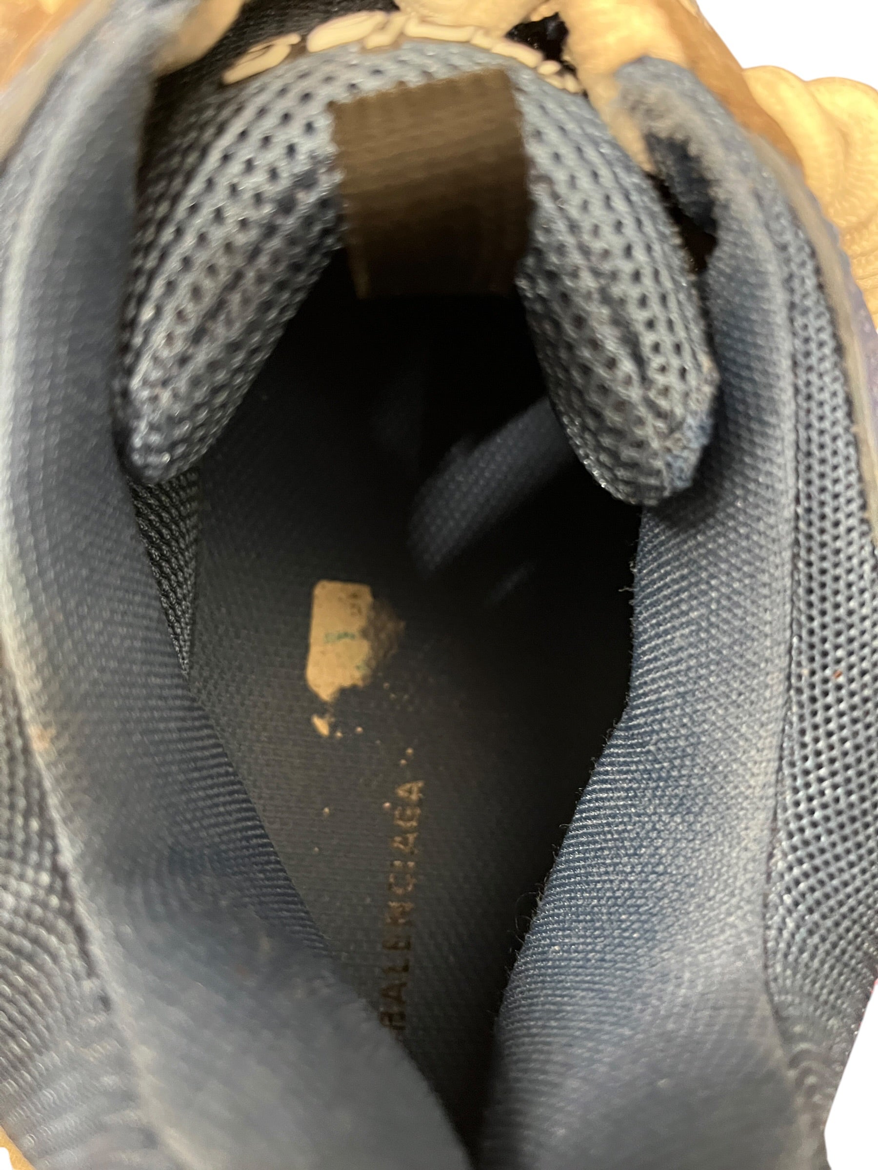 BALENCIAGA/Low-Sneakers/EU 44/Leather/NVY/TRIPLE S view 3