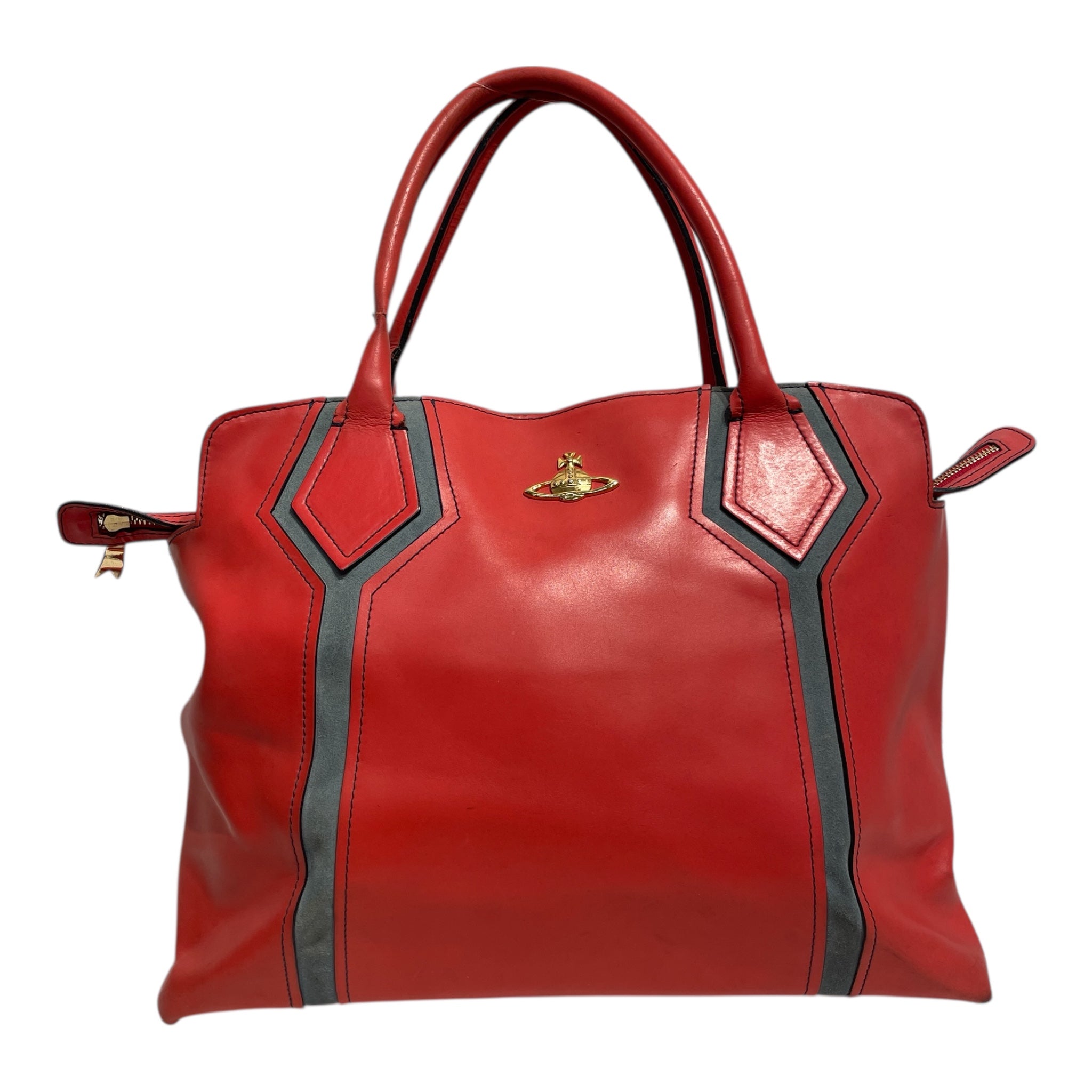 Vivienne Westwood/Tote Bag/Leather/RED/ view 1