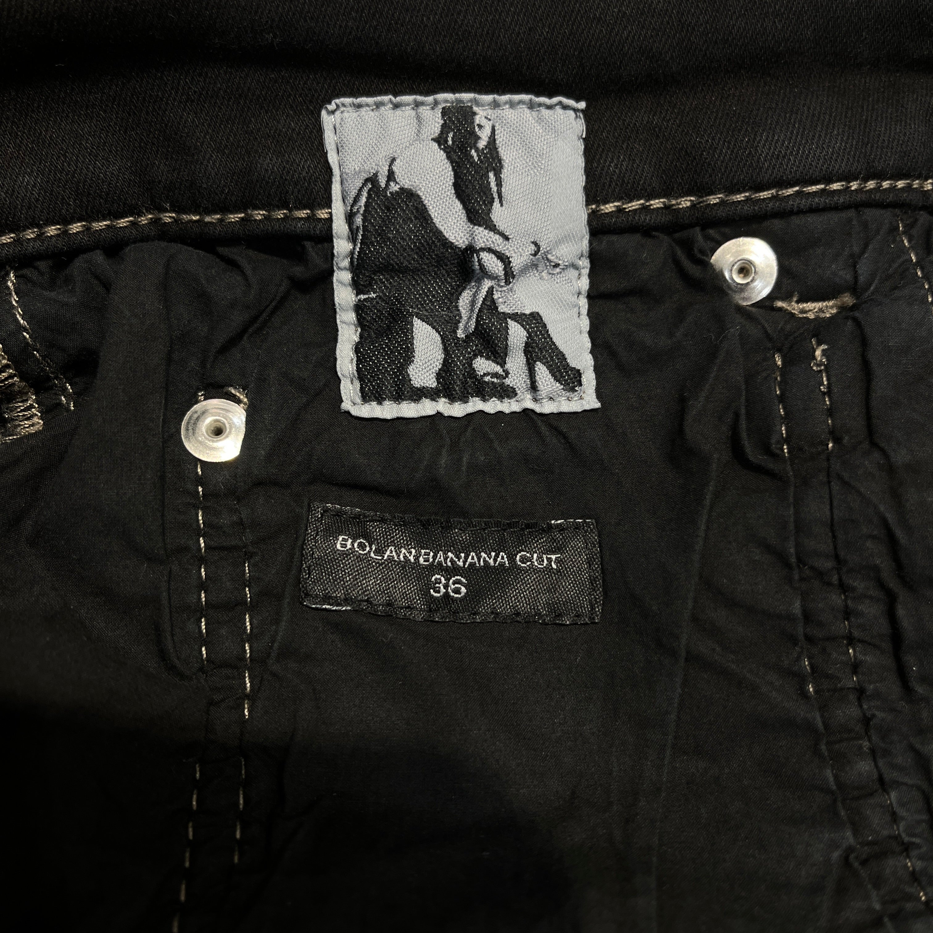 RICK OWENS DRKSHDW/Bootcut Pants/36/Denim/BLK/Banana Pant view 3
