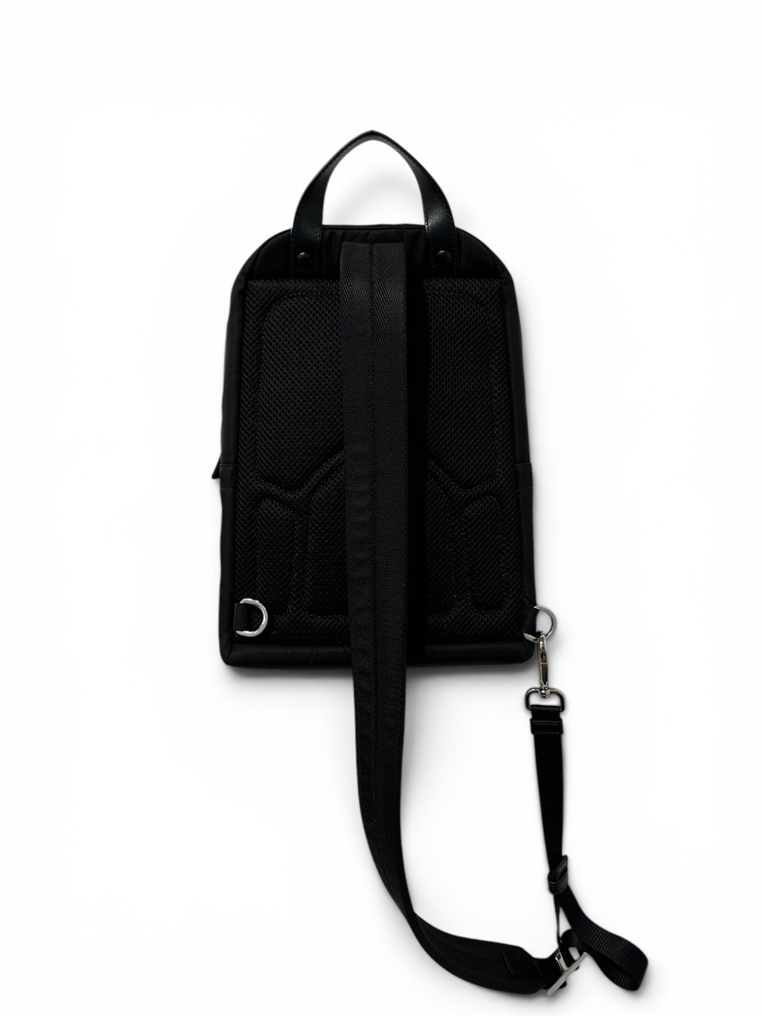 PRADA/Cross Body Bag/Nylon/BLK/SLING BAG view 2