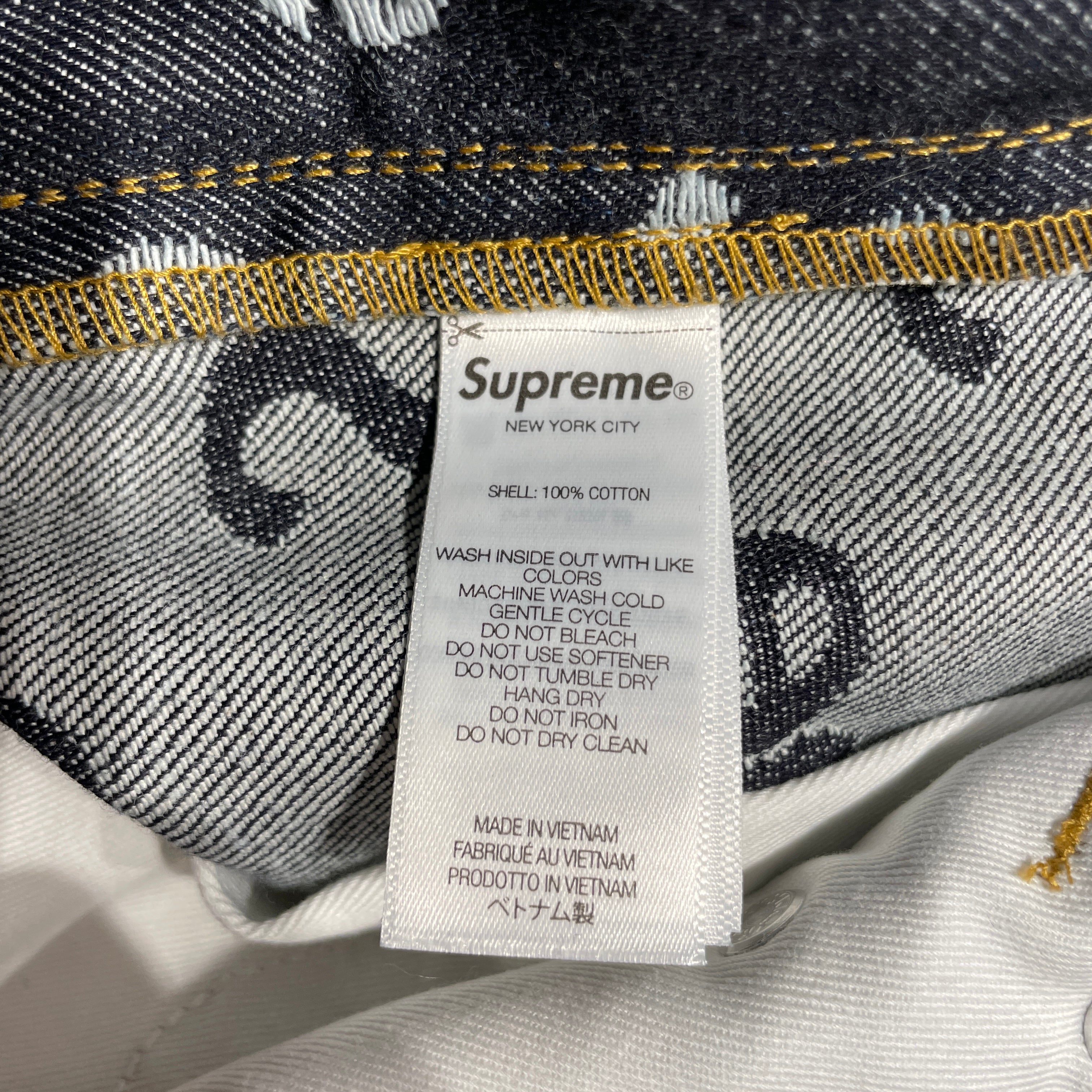 Supreme/Straight Pants/32/Denim/IDG/ view 3