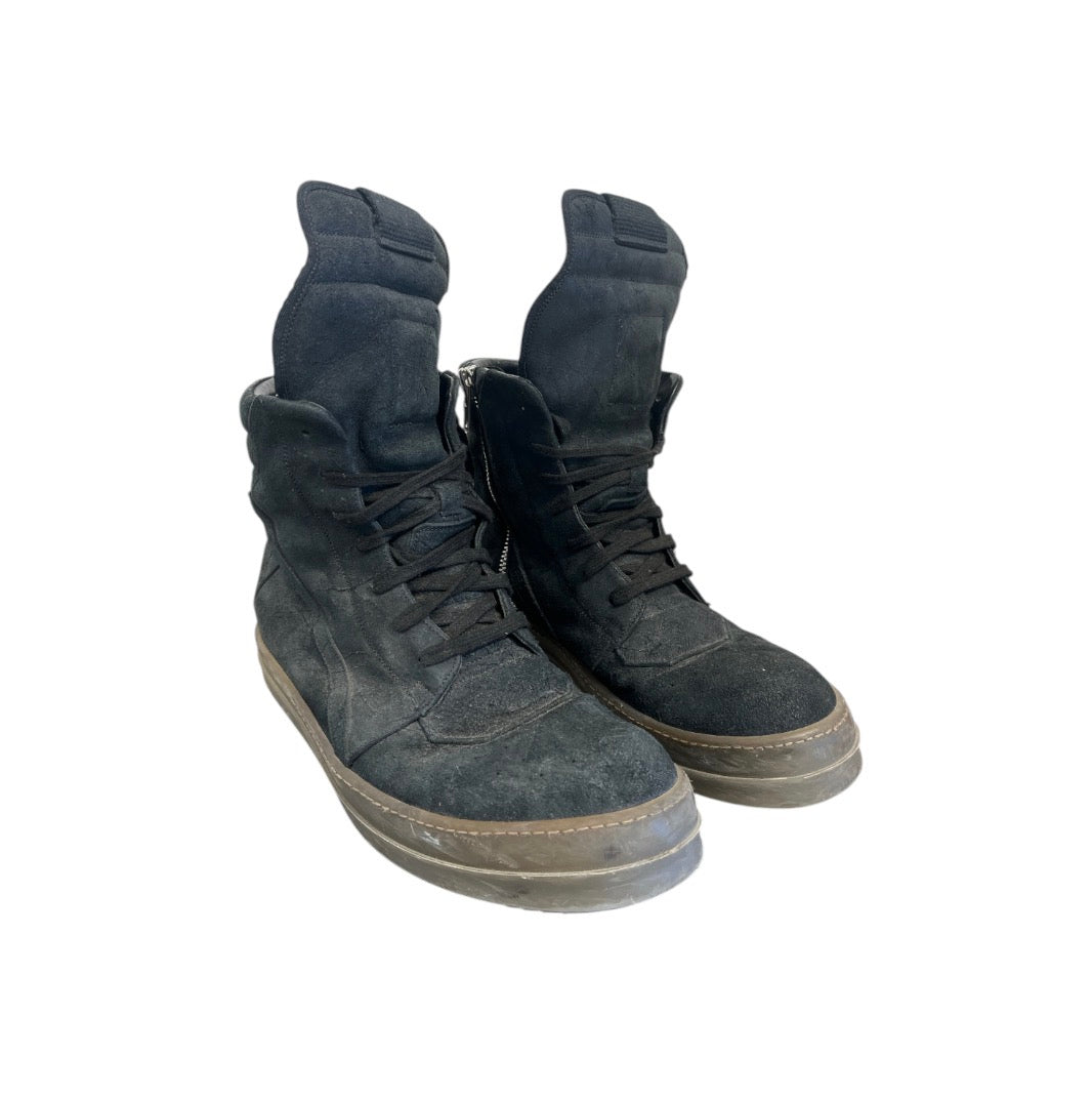 Rick Owens/Hi-Sneakers/EU 43.5/Suede/BLK/GEOBASKETS view 1