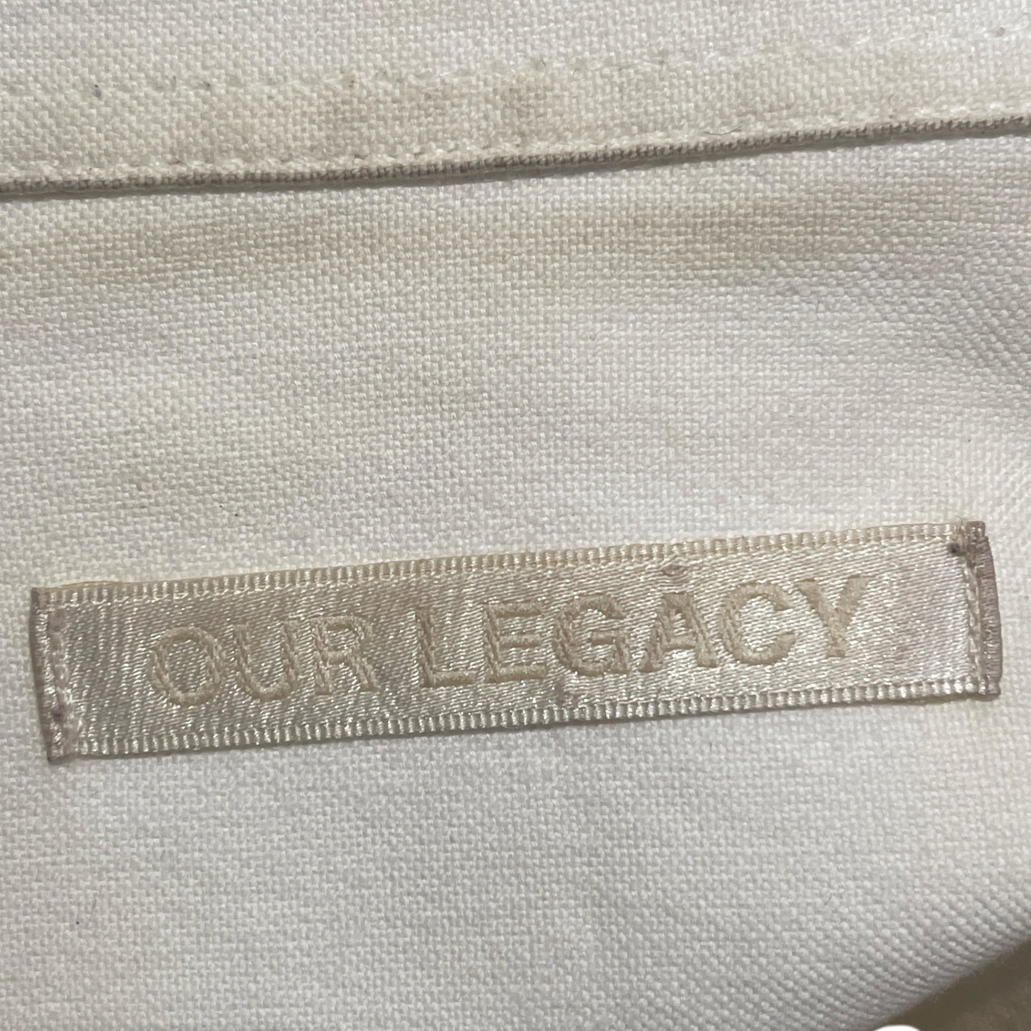 OUR LEGACY/LS Shirt/XXL/Cotton/WHT/BORROWED BD SHIRT view 3