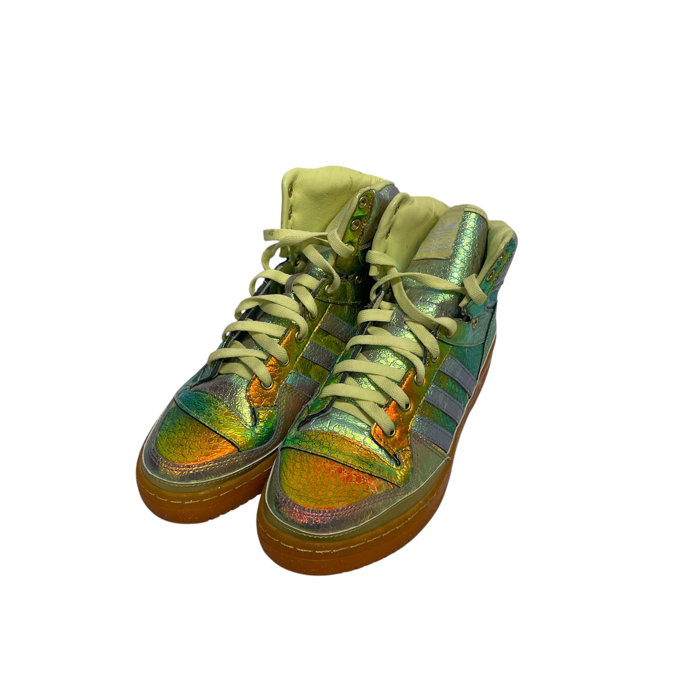 adidas/Hi-Sneakers/US 9.5/Iridescent/MLT/U-Tip/JERMEY SCOTT GOLD view 2
