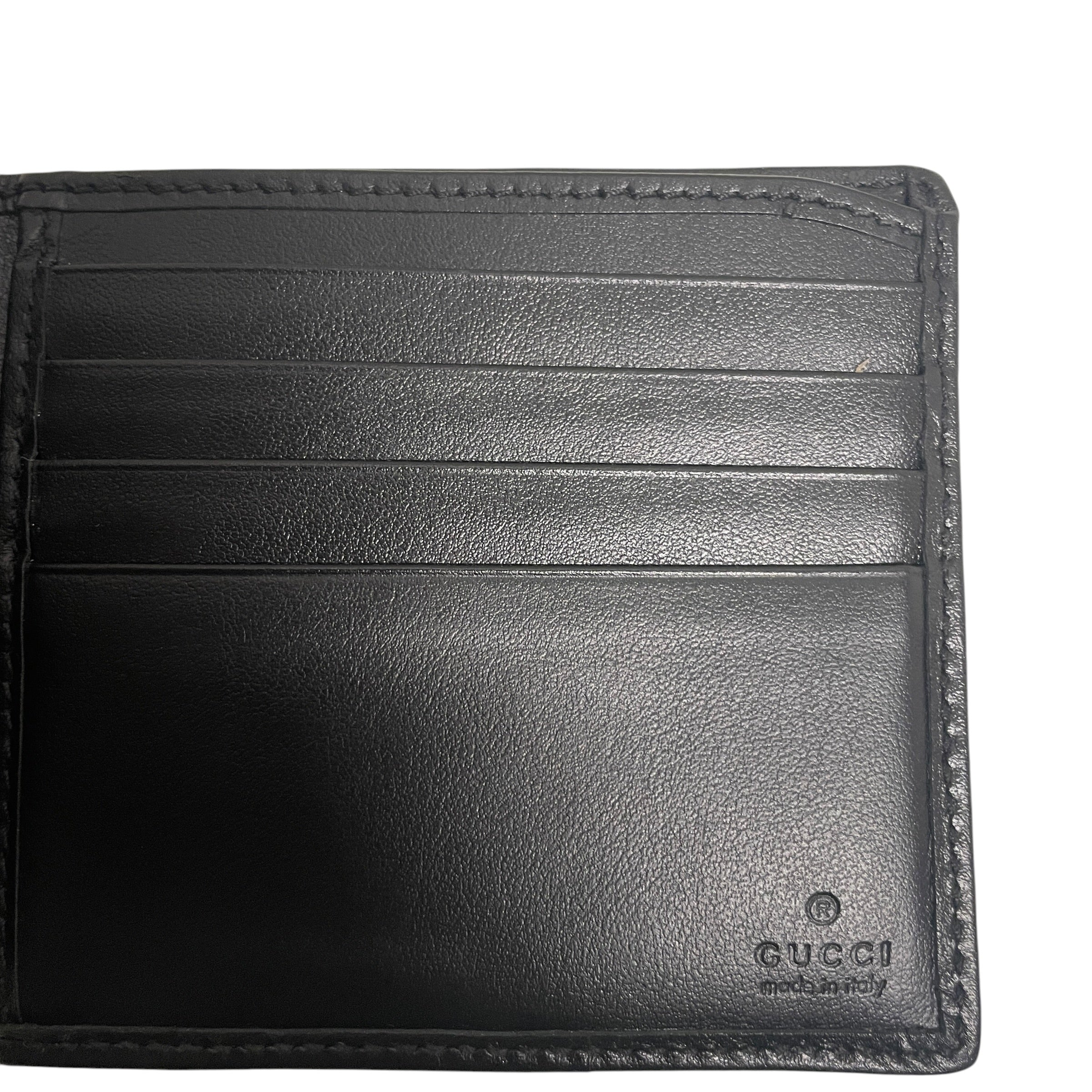 GUCCI/Bifold Wallet/Leather/BLK/M's/8xx6ww7 view 5