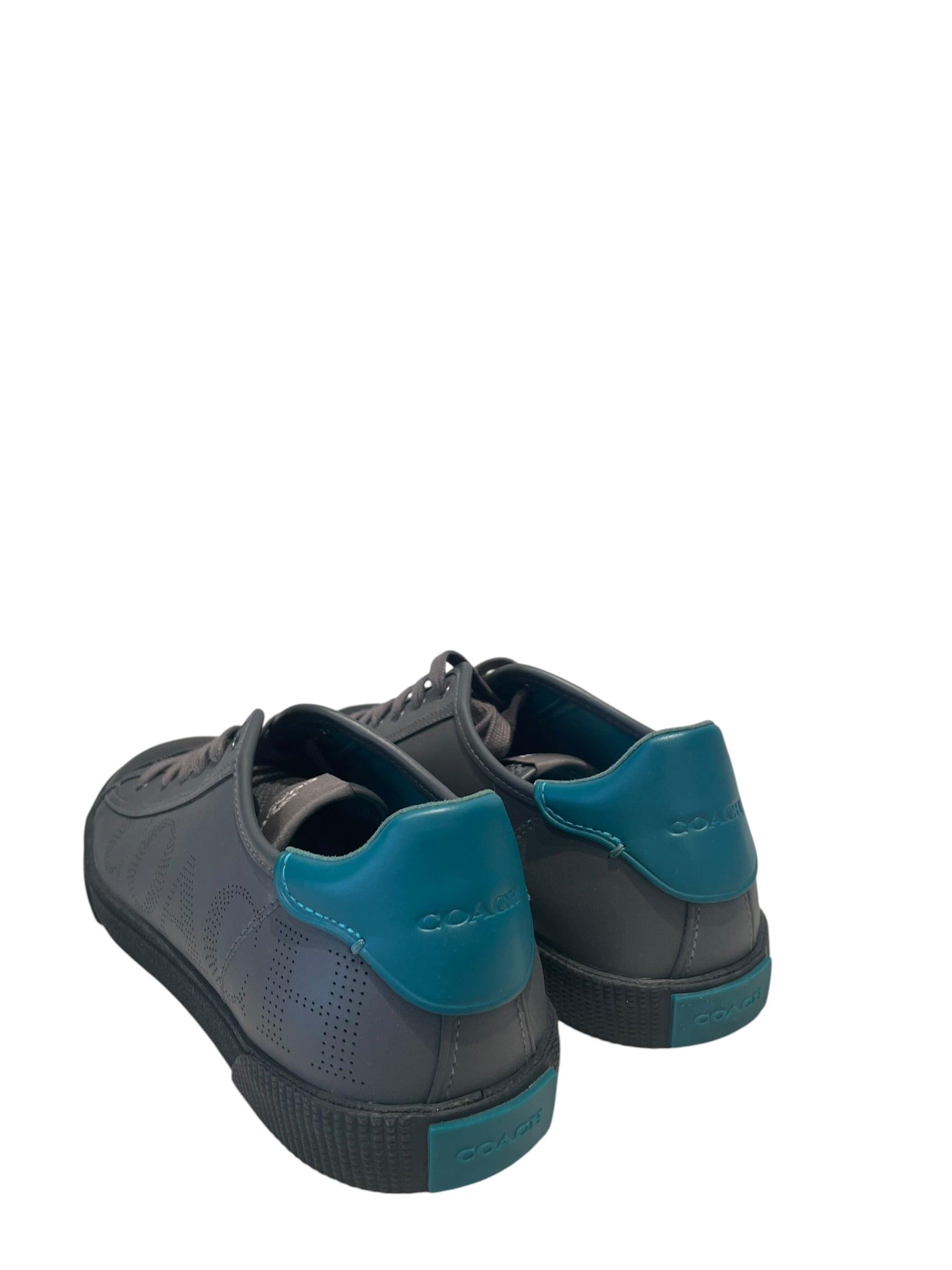 COACH/Low-Sneakers/US 8.5/GRY/Green Ankle Logo view 4