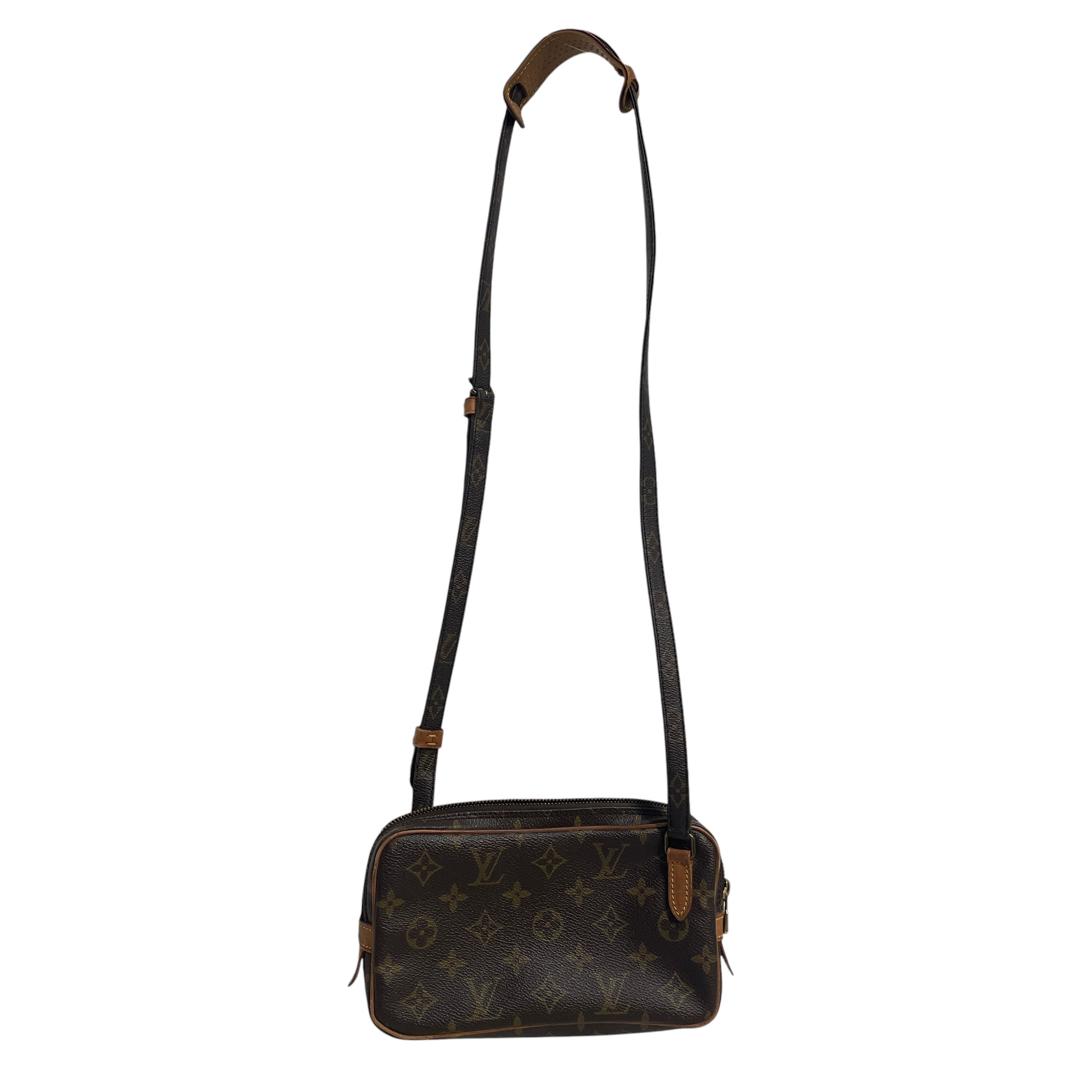 LOUIS VUITTON/Cross Body Bag/Monogram/Leather/BRW/Marly Bandouliere Shoulder Bag view 1
