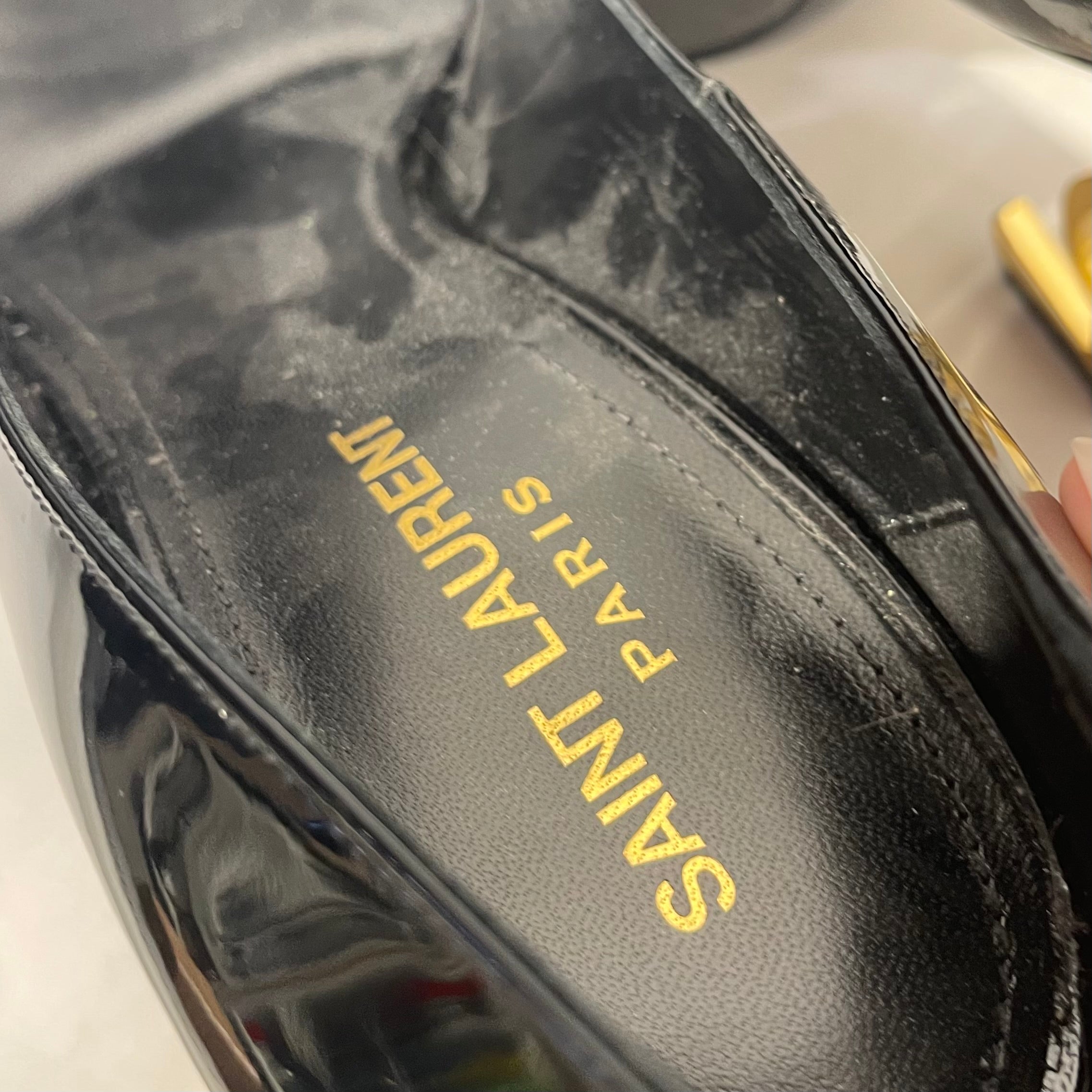 YVES SAINT LAURENT/Heels/EU 39/Leather/BLK/Opyum Pumps view 3