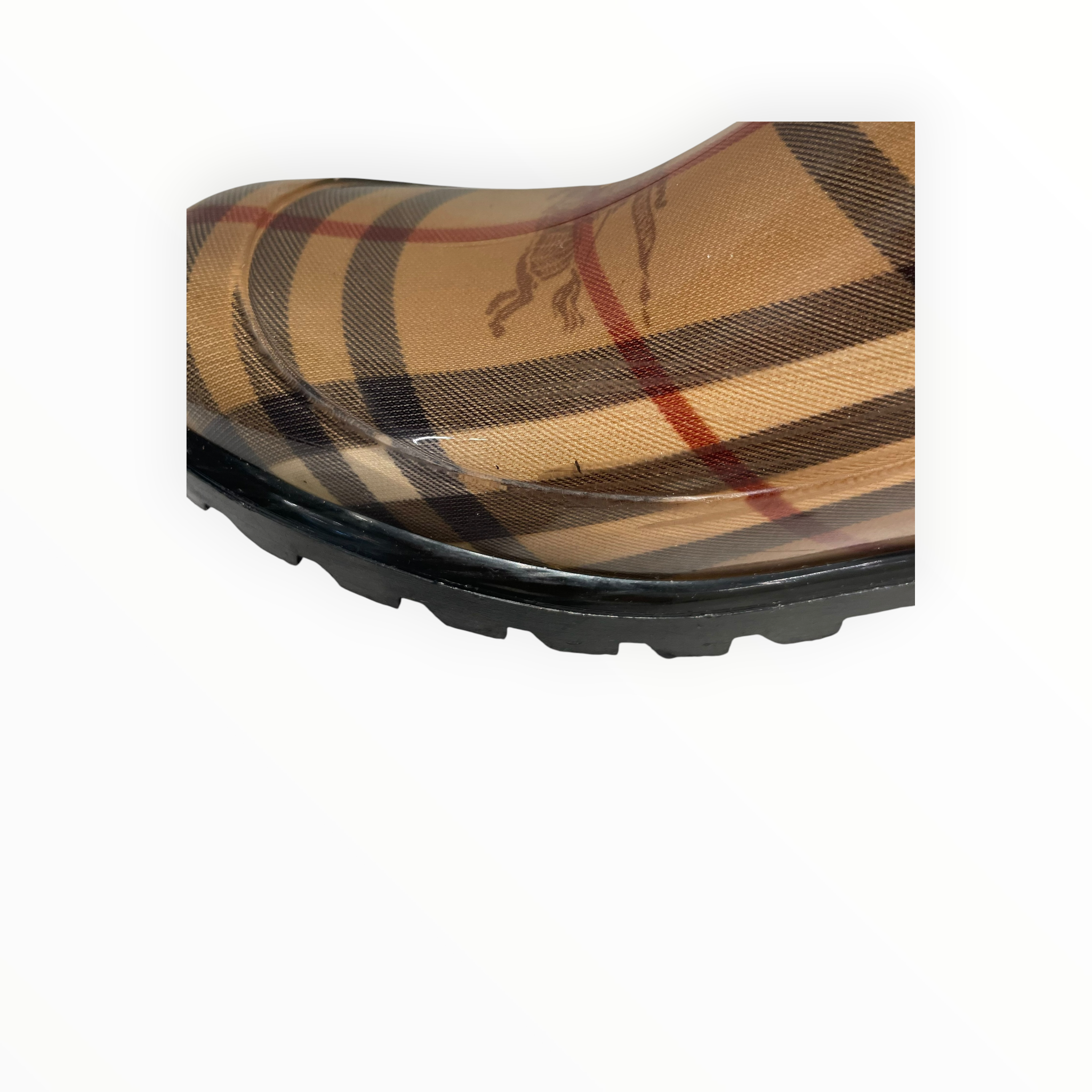 BURBERRY/Rain Boots/US 6/Monogram/BRW/HAYMARKET RUBBER RAIN BOOTS view 7