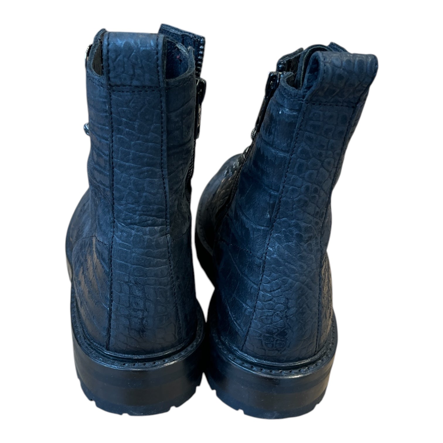 FRYE/Lace Up Boots/US 6/Leather/BLK/Julie Combat view 3