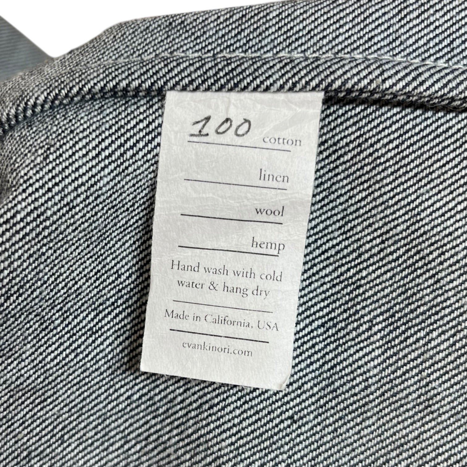 evan kinori/Denim Jkt/L/Cotton/BLU/Double Pocket Zip Up Jacket view 4