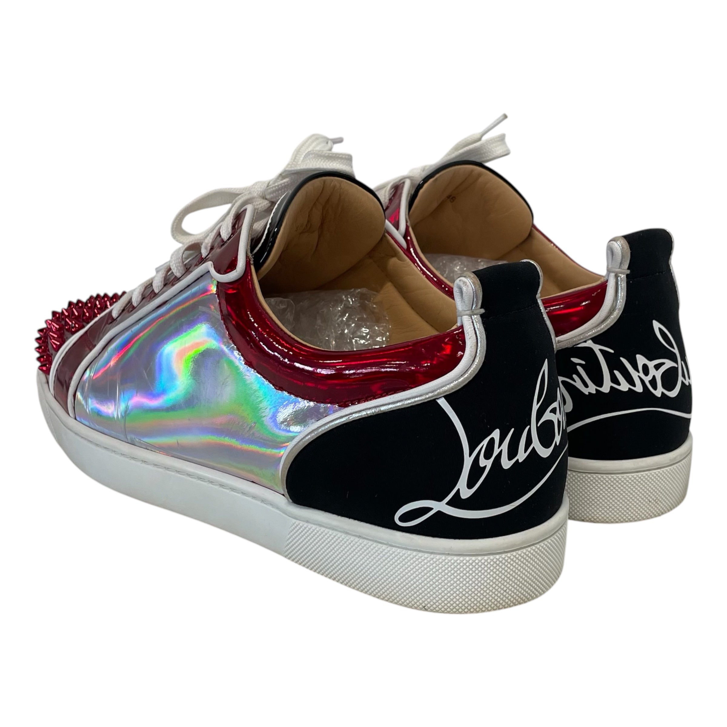 Christian Louboutin/Low-Sneakers/US 13/Cotton/RED/ view 2