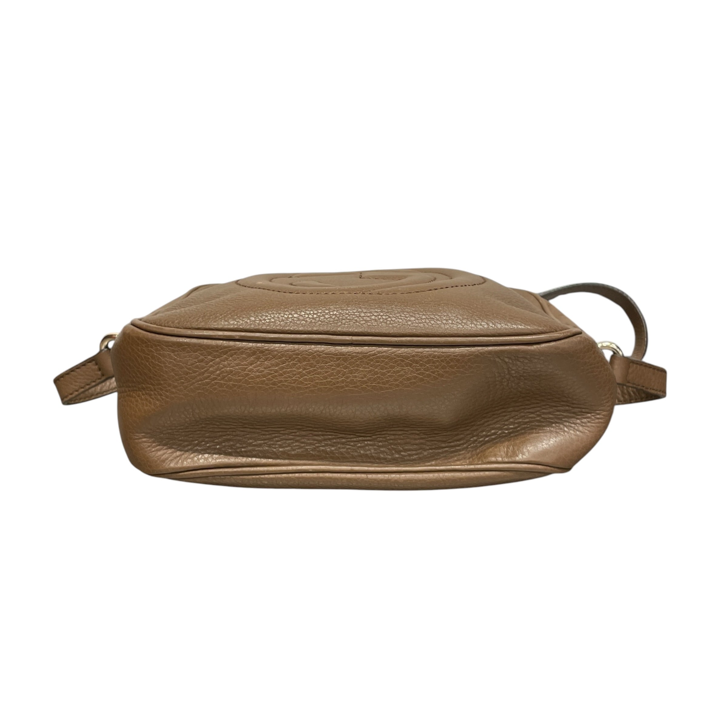 GUCCI/Cross Body Bag/Leather/BRW/soho disco camera bag cross view 3