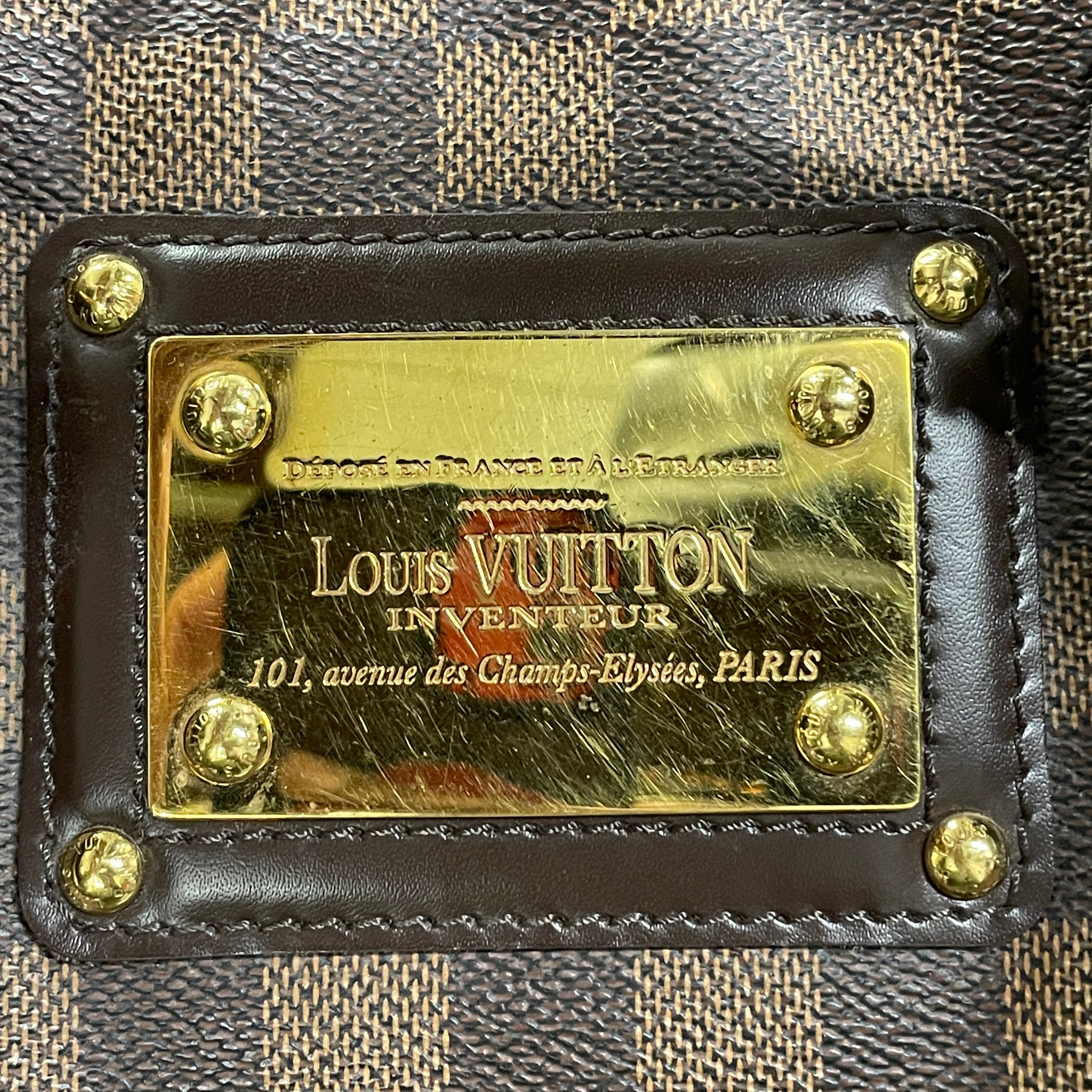 LOUIS VUITTON/Hand Bag/Monogram/Leather/BRW/DAMIER EBENE CANVAS/ view 4