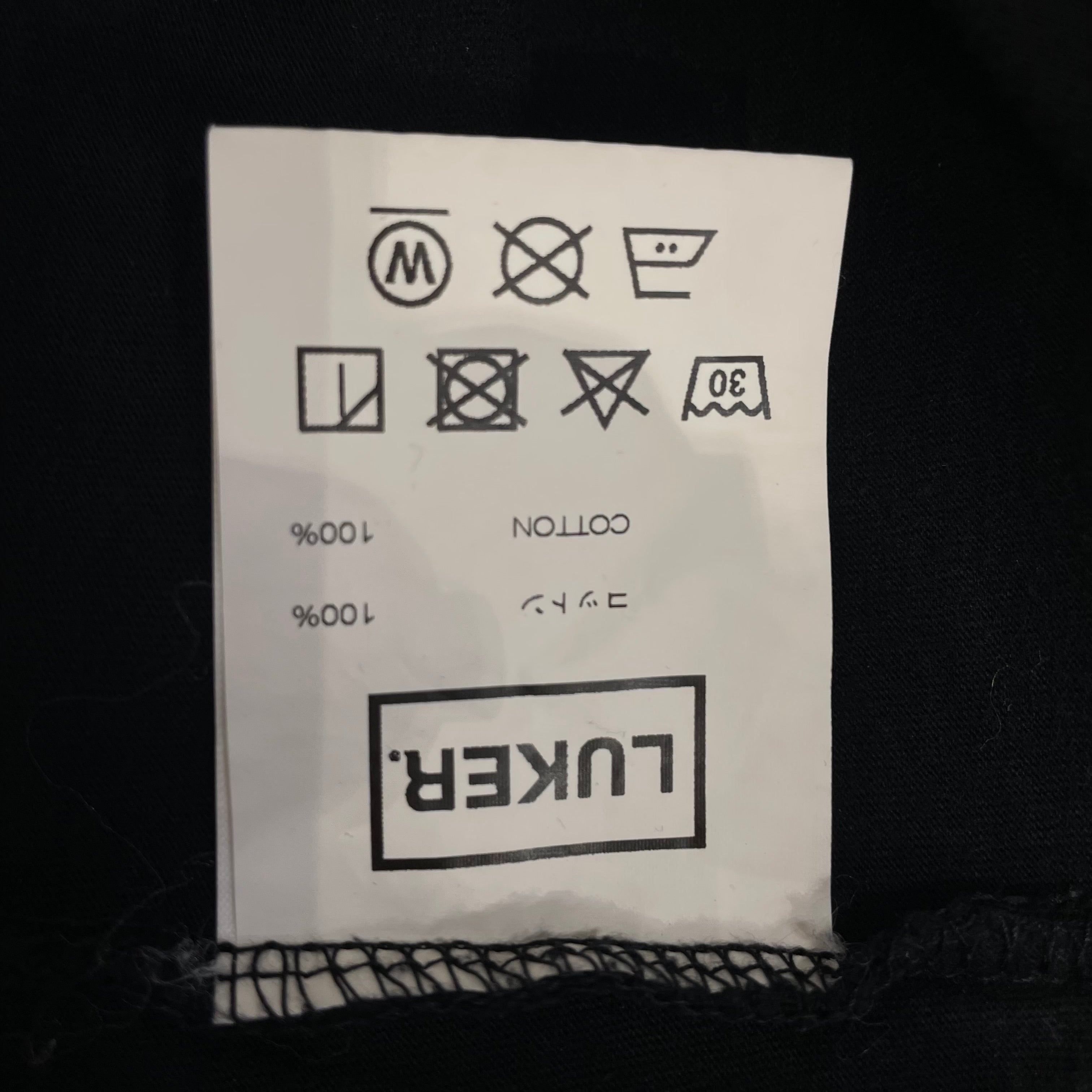 LUKER BY NEIGHBORHOOD/LS T-Shirt/S/Black/Cotton/ view 4