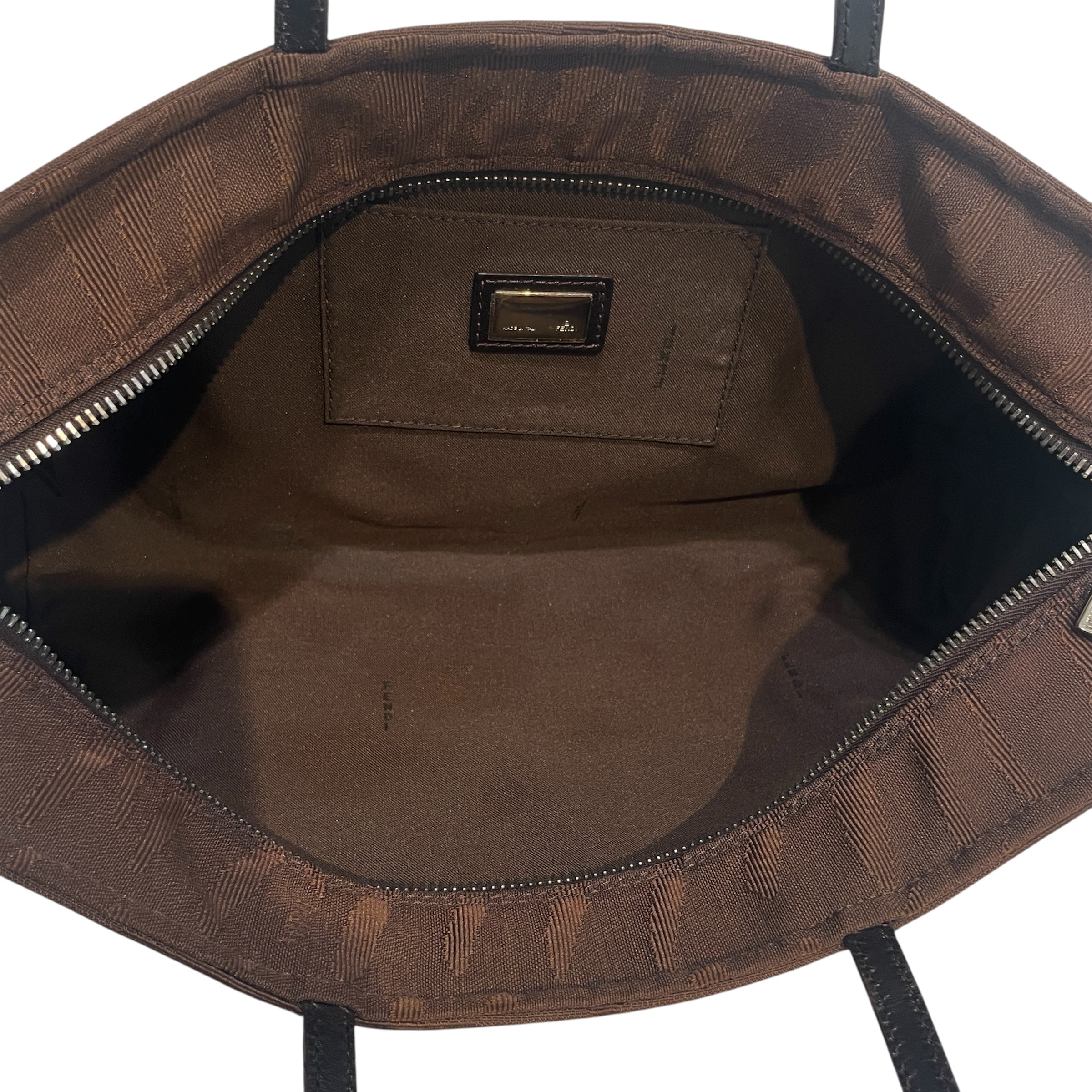 FENDI/Bag/Nylon/BRW/Small Tote bag view 4