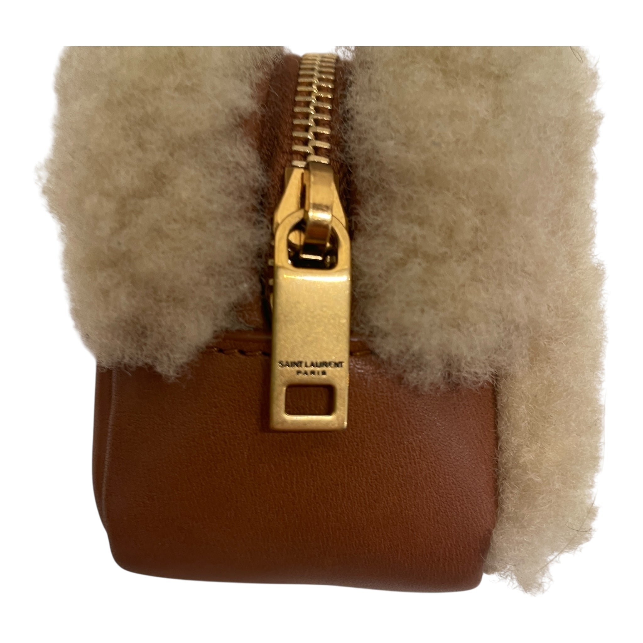 YVES SAINT LAURENT/Pouch/Leather/BRW/WOOL/LEATHER COIN PURSE view 6