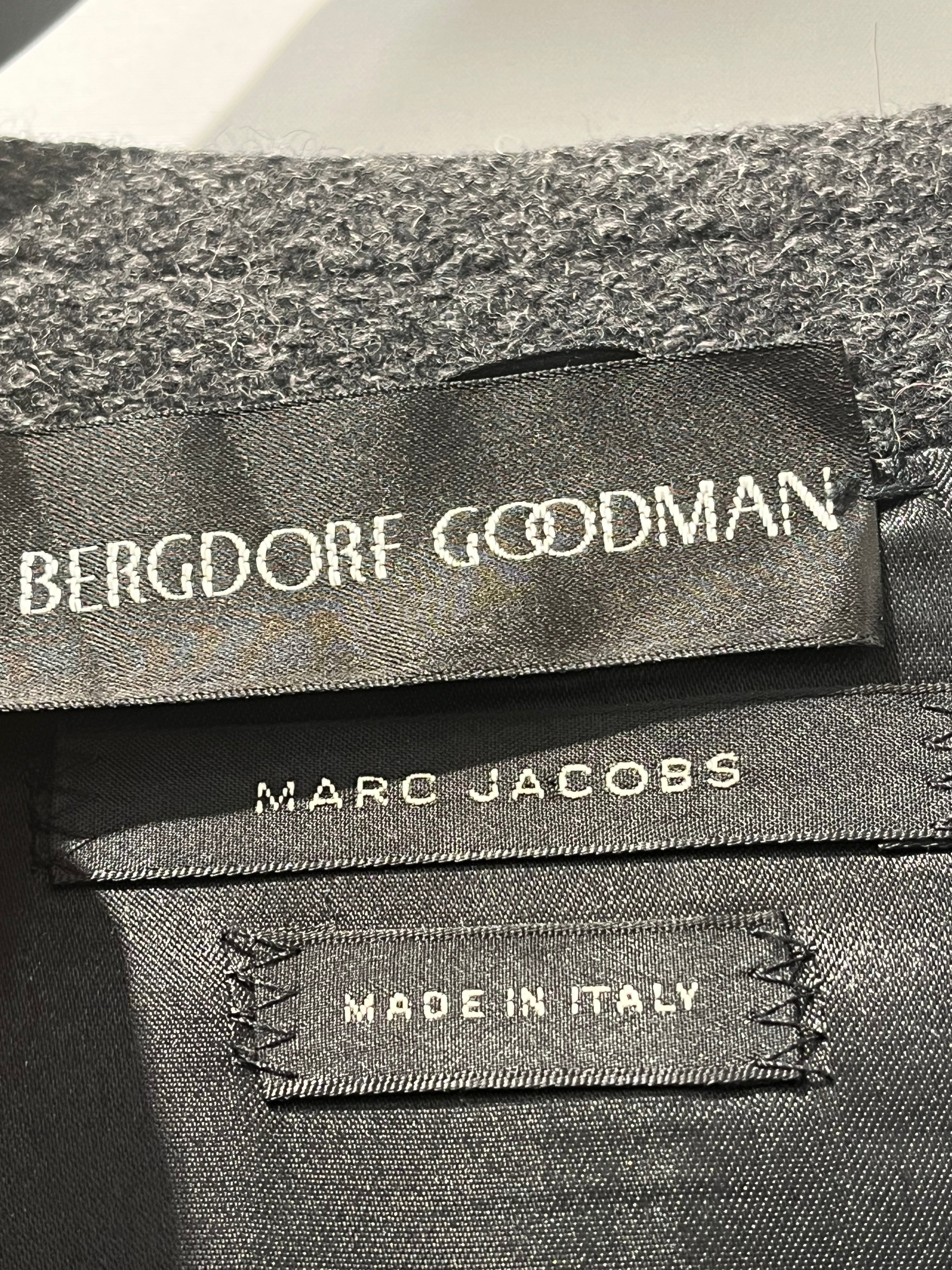 MARC JACOBS/BERGDORF GOODMAN/Tailored Jkt/48/Wool/GRY/style #MUP008R view 4