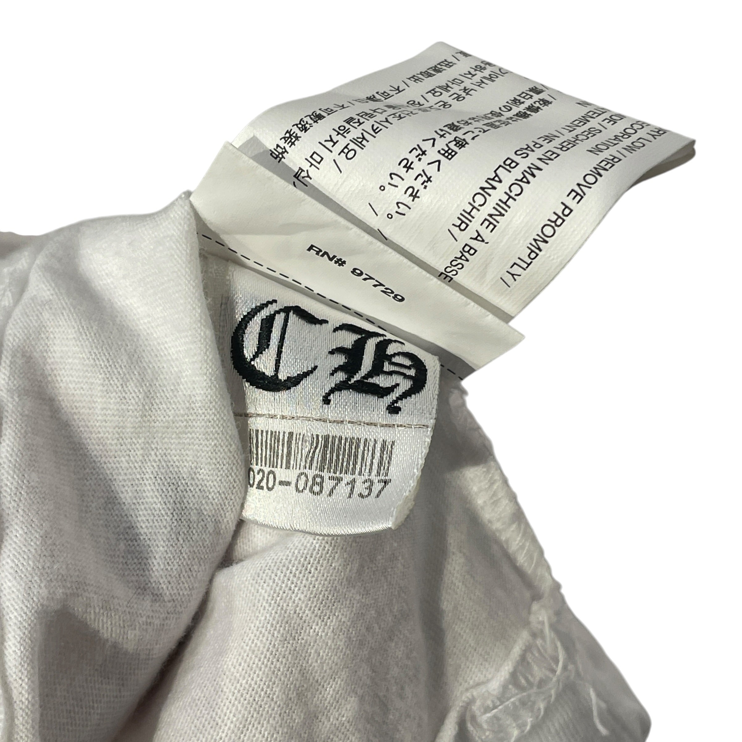 CHROME HEARTS/LS T-Shirt/L/Cotton/WHT/FOTI GRAPHIC view 7