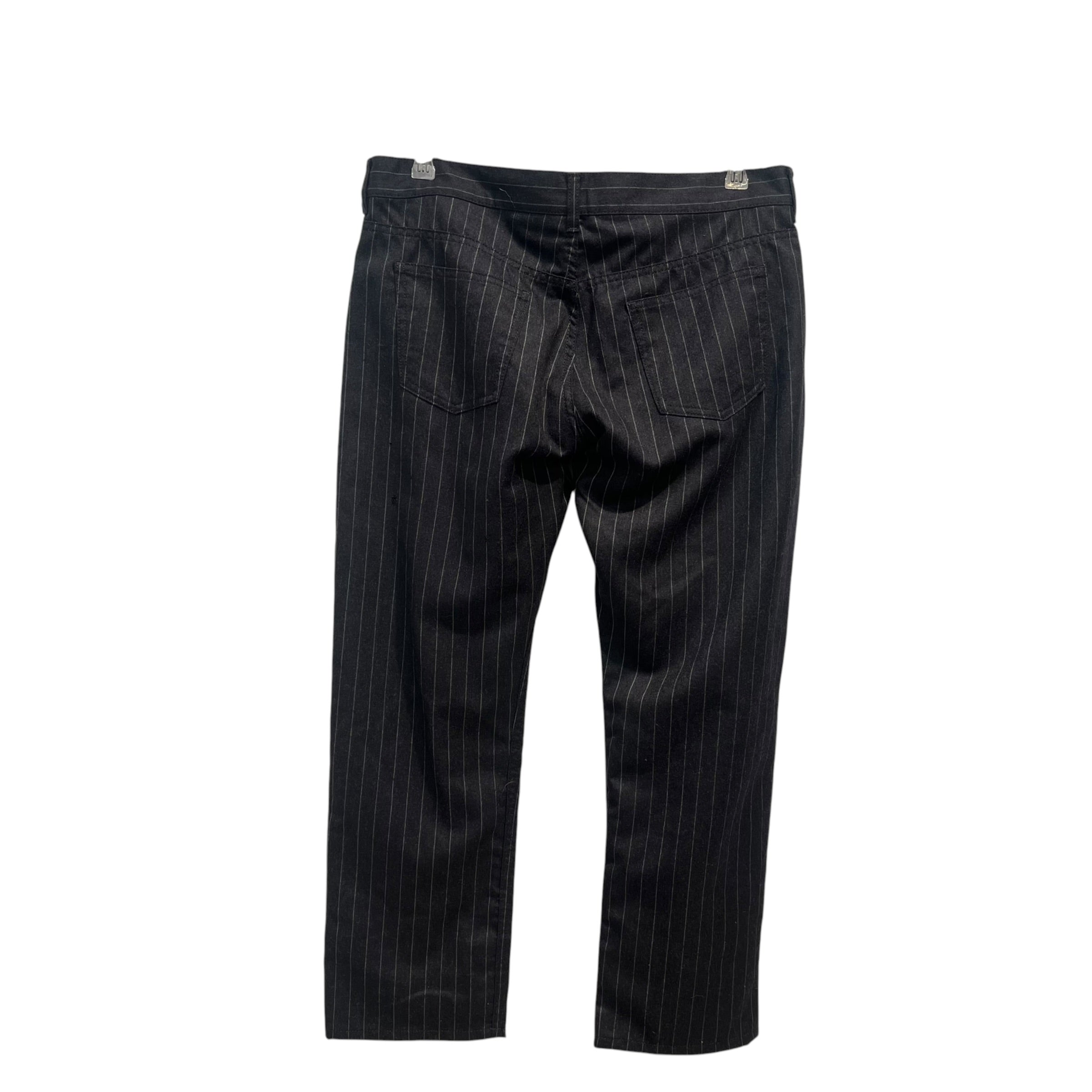 COMME des GARCONS HOMME/Pants/L/Cotton/BLK/PINSTRIPE SLACKS view 2