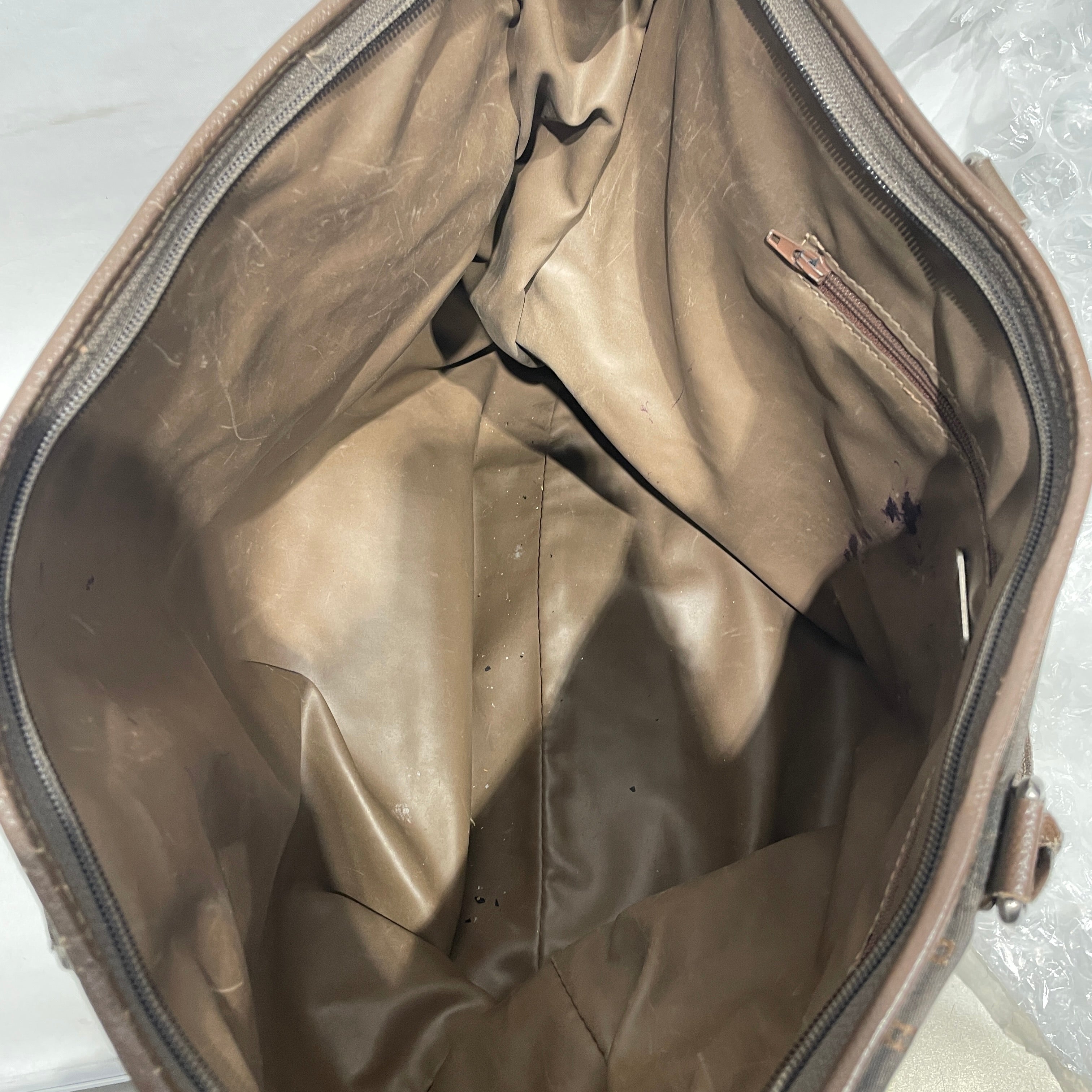 FENDI/Tote Bag/Monogram/BRW/BROWN LEATHER HANDLES view 3