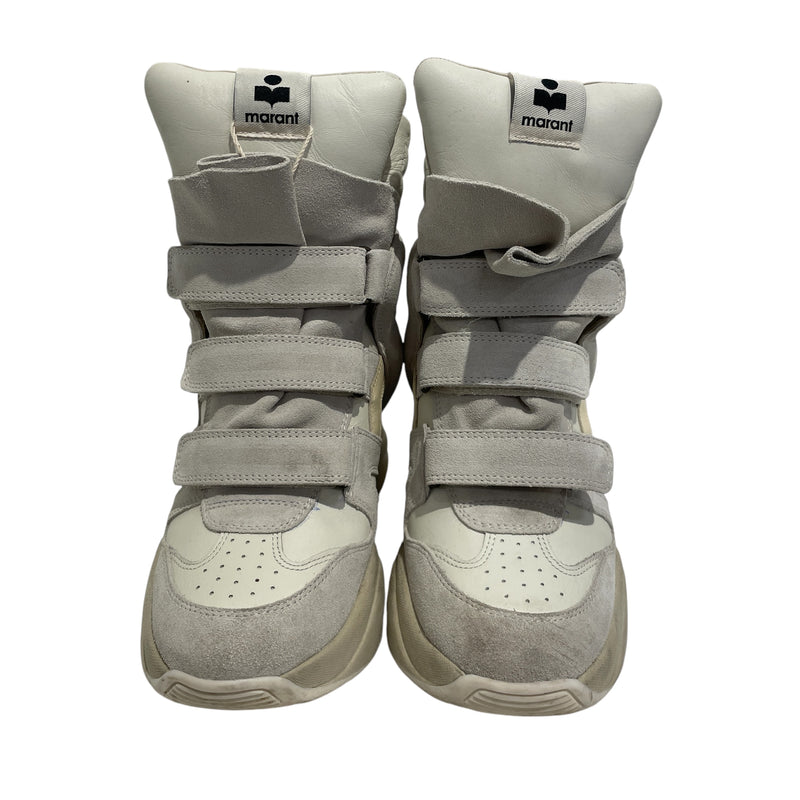 ISABEL MARANT/Hi-Sneakers/US 7.5/Leather/GRY/CLASSIC BALSKEE